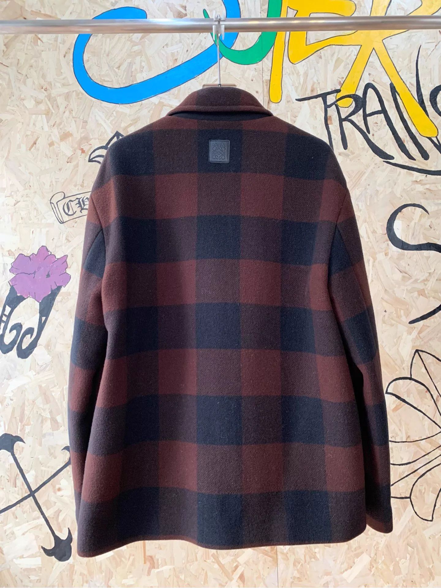 Loewe LOEWE Gingham Black Red Jacket Size US L / EU 52-54 / 3 - 6 Thumbnail