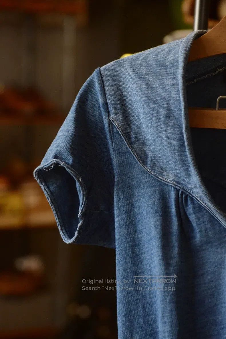 Kapital Kapital Blue dyed short-sleeved top Size US XS / EU 42 / 0 - 3 Thumbnail
