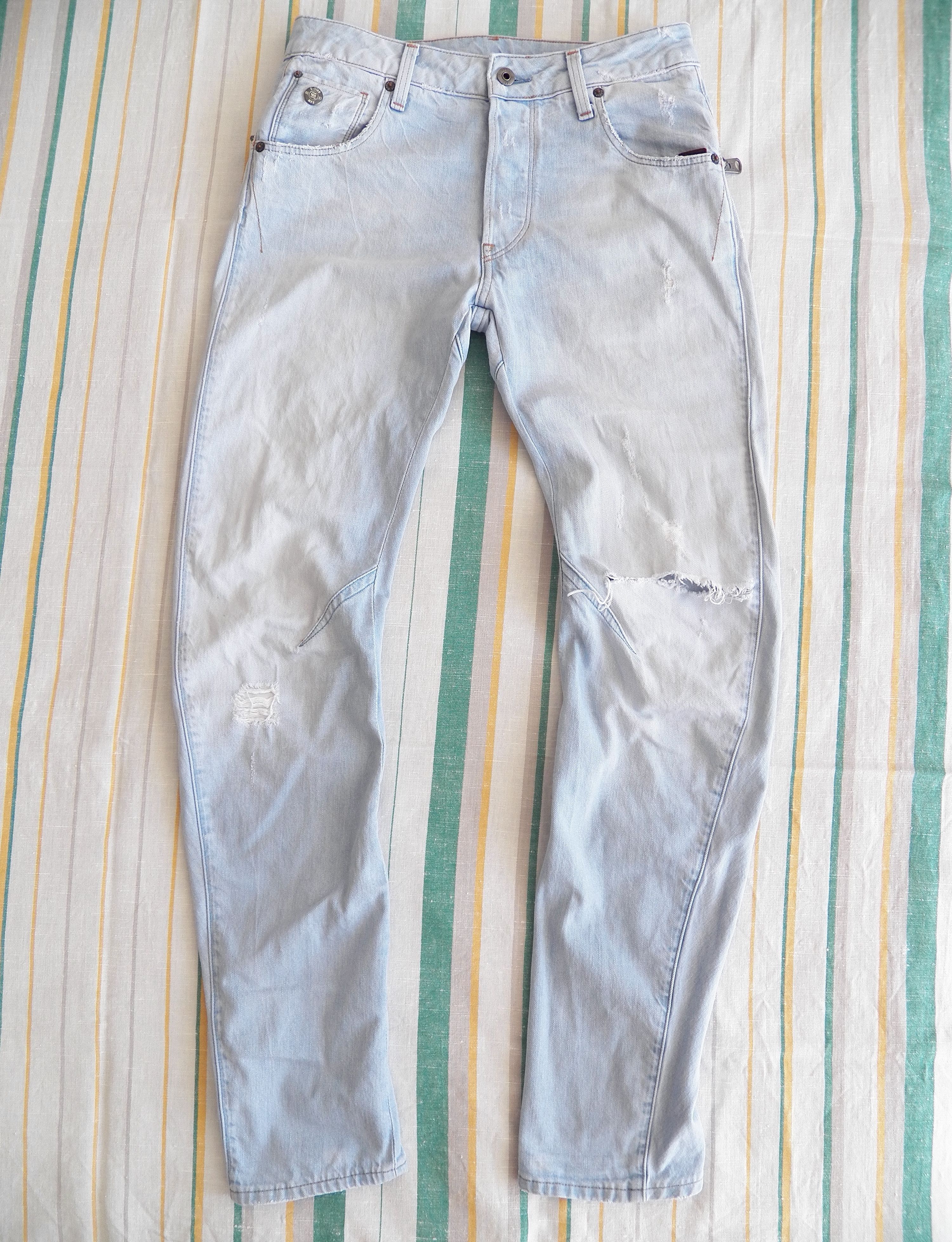 G-Star G-Star RAW Arc Zip 3D Slim Jeans W28 L30 Lt Aged Restore Size US 28 / EU 44 - 1 Thumbnail
