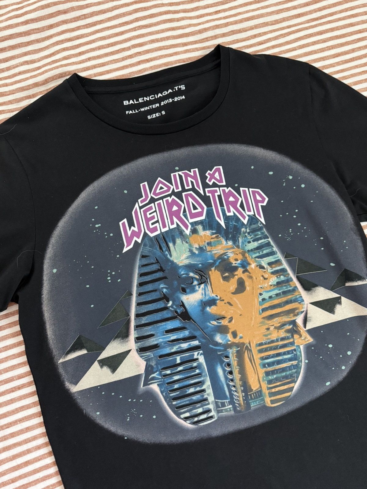Balenciaga FW13-14 “Egyptofunk” Graphic Tee Size US S / EU 44-46 / 1 - 1 Thumbnail