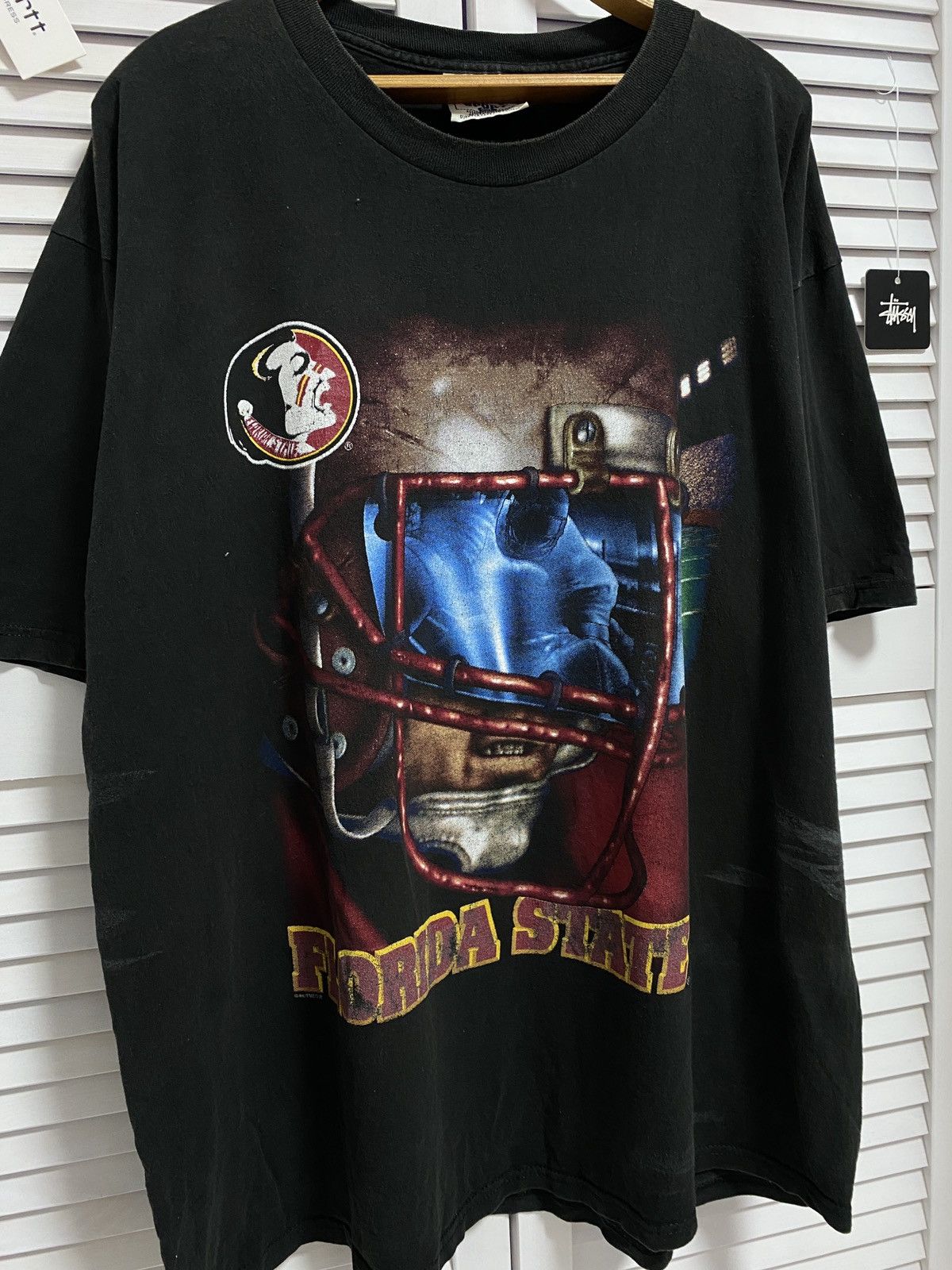 Vintage 👁️‍🗨️ Vintage T Shirt Tee Florida State 1990x XXL Size US XXL / EU 58 / 5 - 2 Thumbnail
