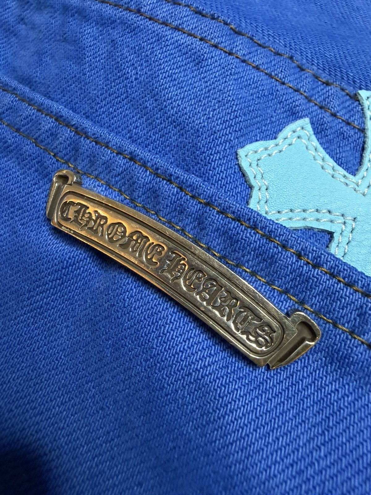 Chrome Hearts Chrome Hearts Blue London Patch Jeans Size US 36 / EU 52 - 6 Thumbnail