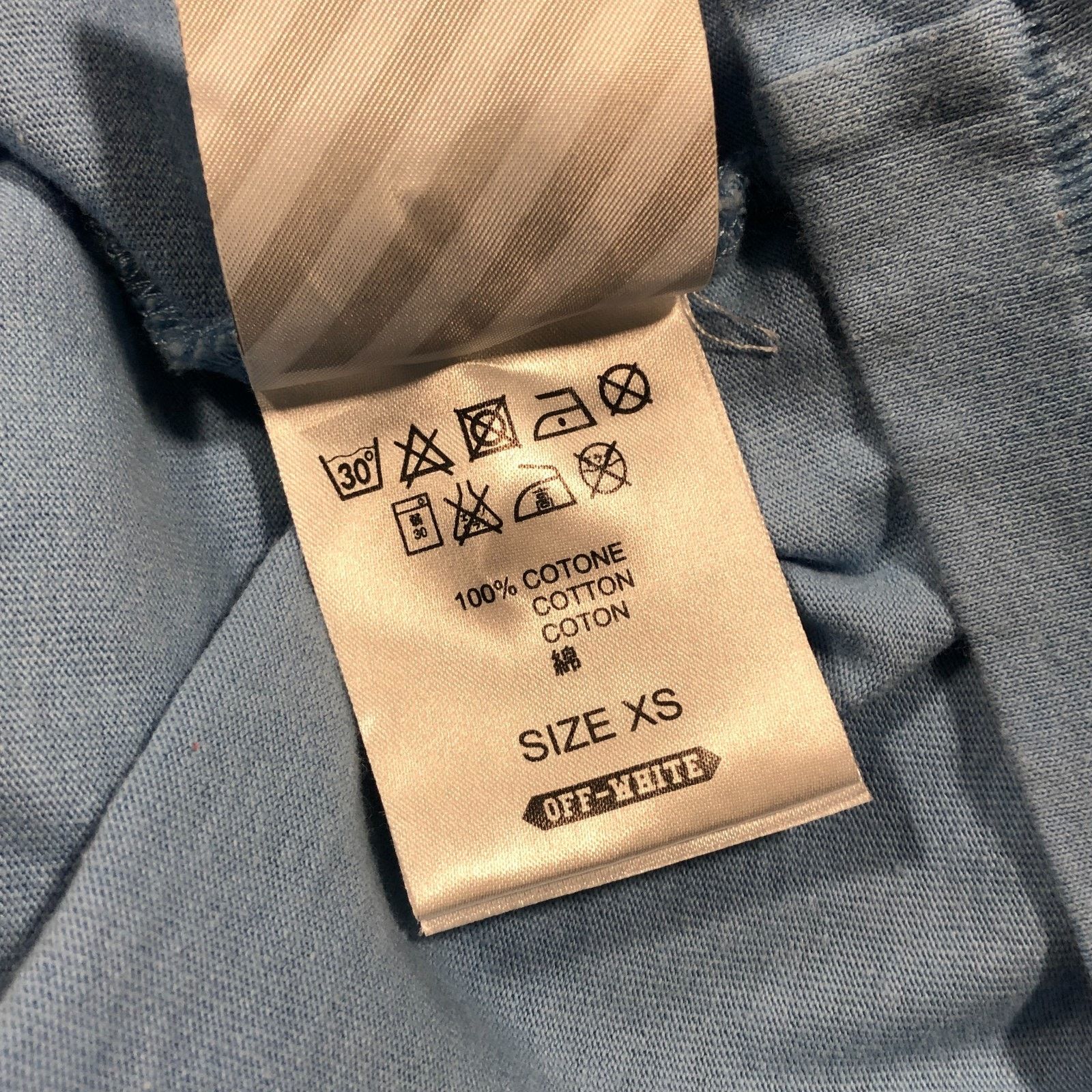 Off-White Off White Caravaggio Virgil Abloh Light Blue Tee Size XS Size US XS / EU 42 / 0 - 9 Thumbnail