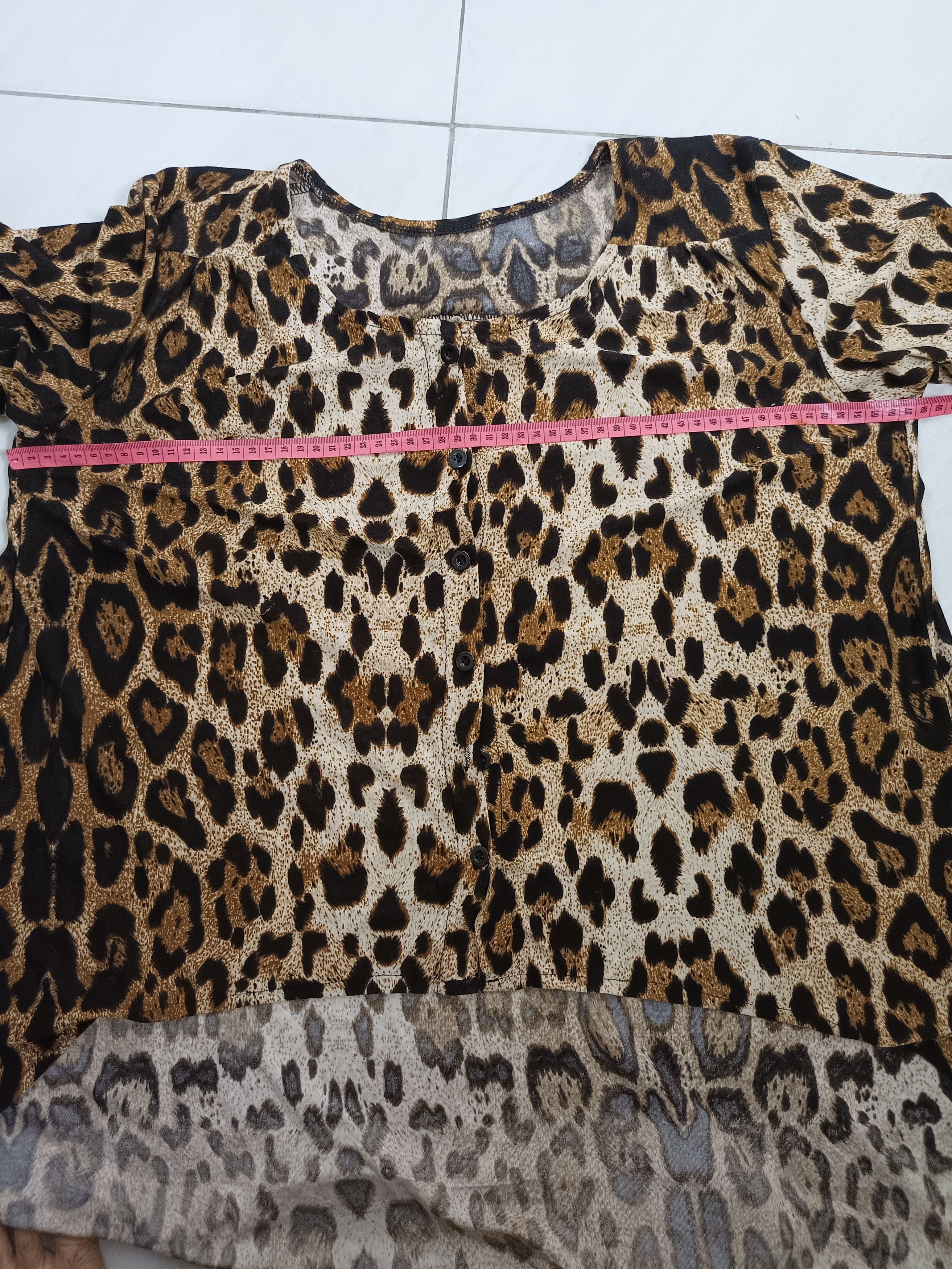 If Six Was Nine × Japanese Brand × Le Grande Bleu (L.G.B.) Women's Long Sleeves Leopard Animal Print Size XL / US 12-14 / IT 48-50 - 6 Thumbnail