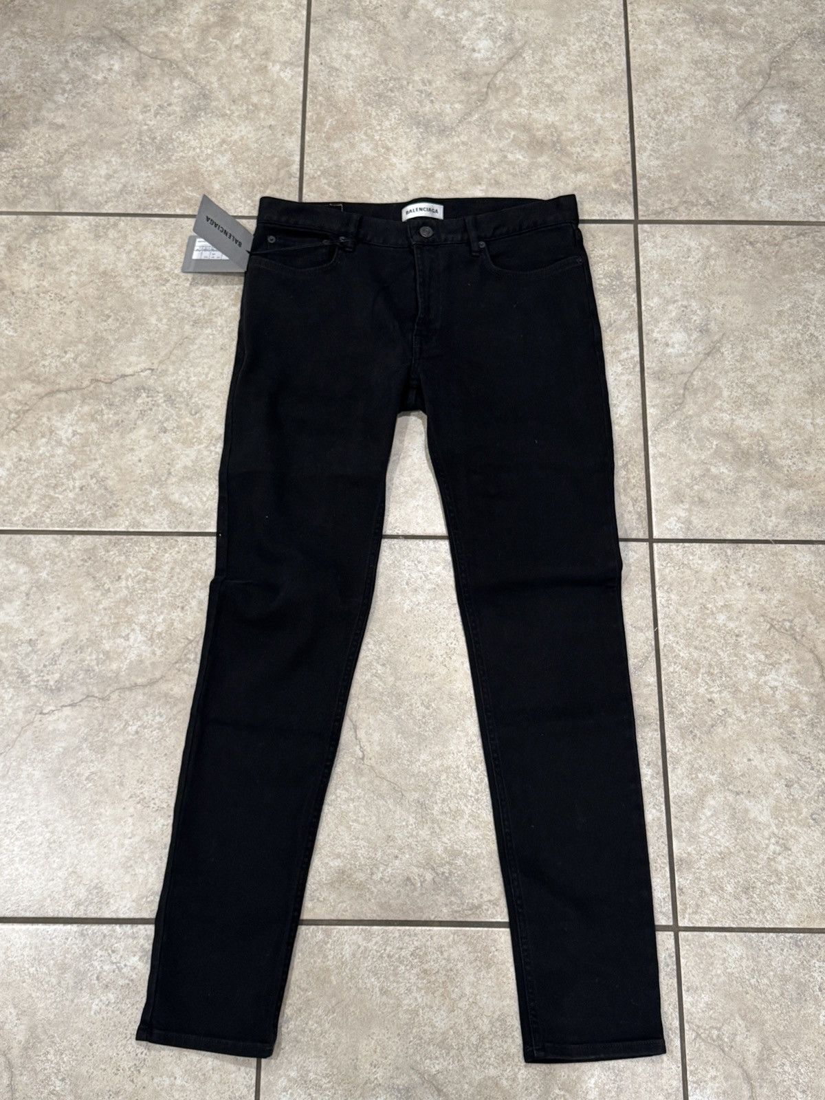 Balenciaga Skinny denim pants black denim Size 30" / US 8 / IT 44 - 1 Thumbnail