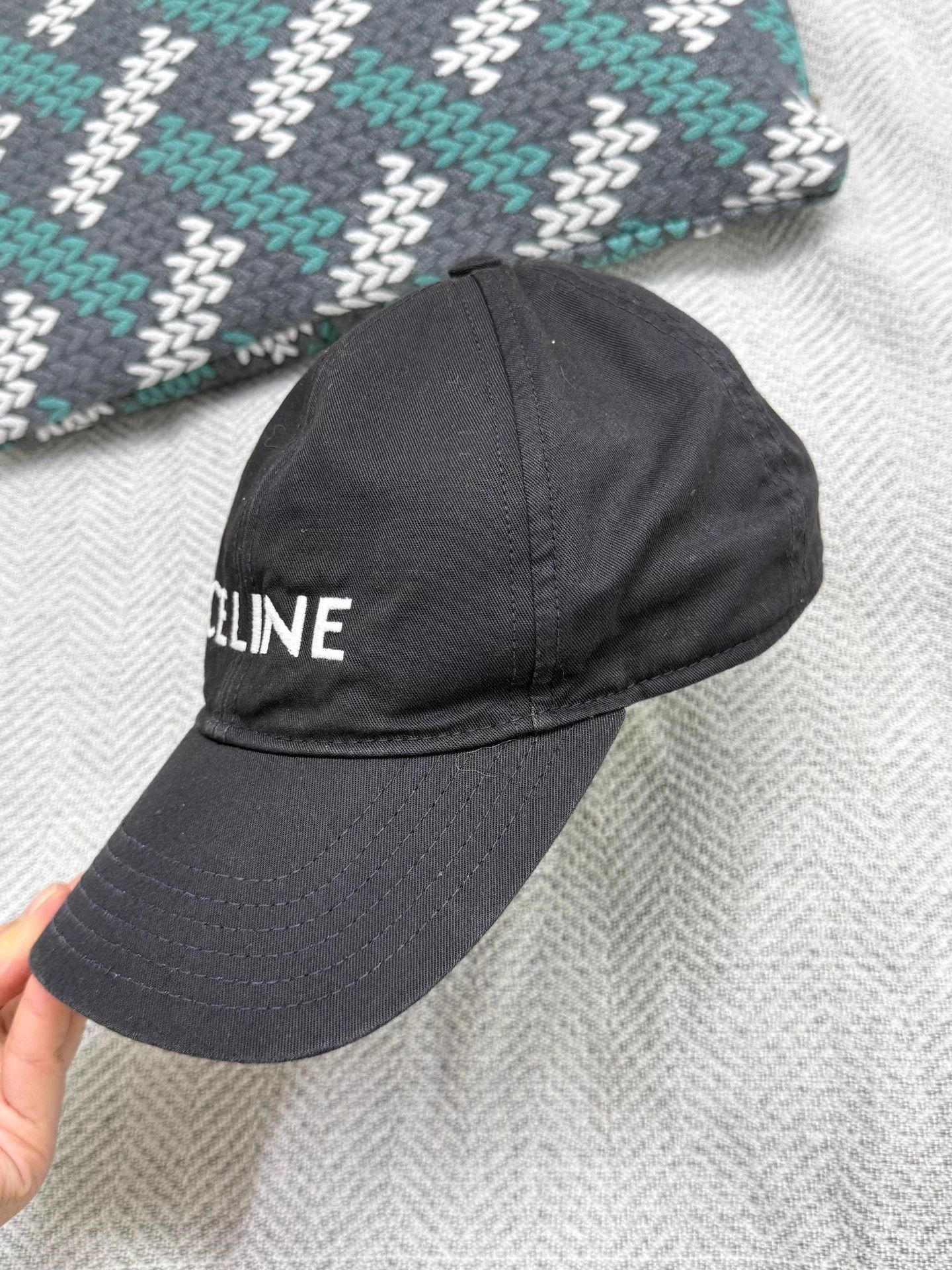 Celine Celine Classic Black Baseball Cap New Size ONE SIZE - 2 Thumbnail