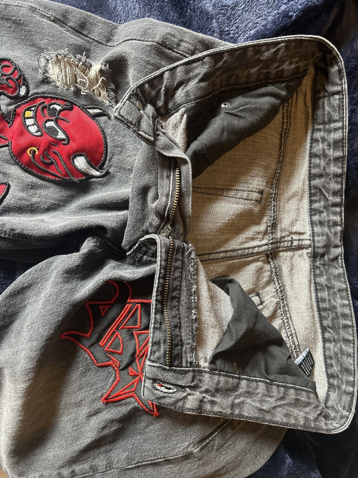 Ransom Clothing Ransom Clothing Co. Patched Distressed Jeans Size US 32 / EU 48 - 2 Thumbnail
