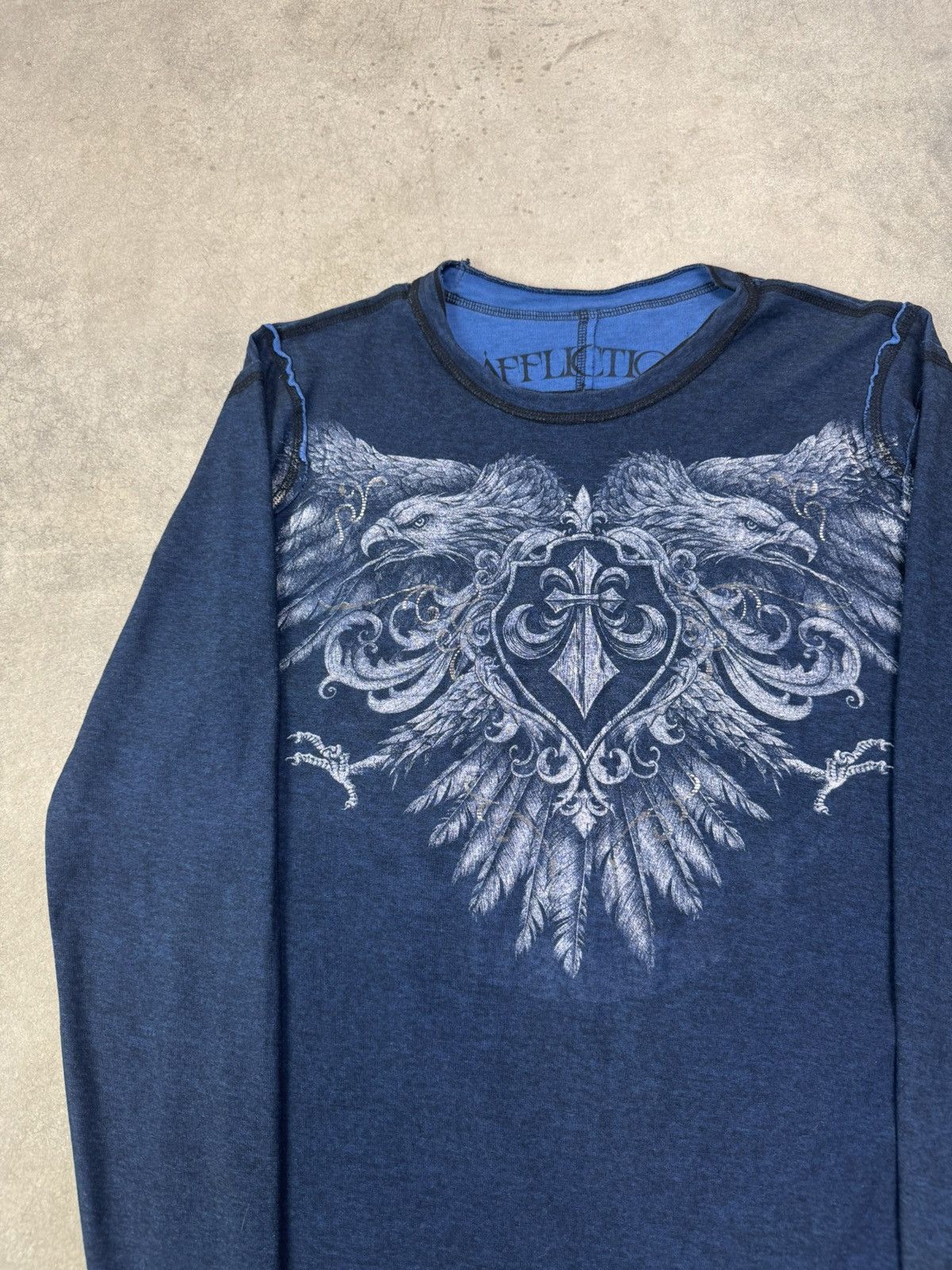 Affliction Vintage Y2K Affliction Reversible Long Sleeve T Shirt Size US L / EU 52-54 / 3 - 9 Thumbnail