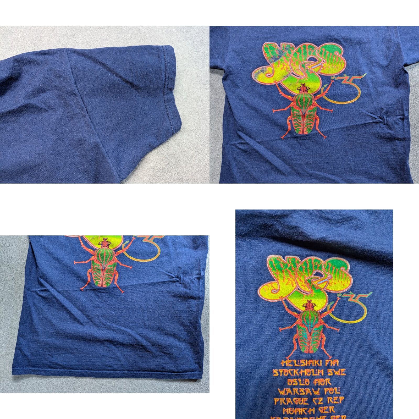Fruit Of The Loom Yes Europe Tour 2004 Blue shirt Mens L T-Shirtshirt Europe Tour 2004 Mens L Bleu Multicolor Shirt Europe Tour 2004 Mens L Size US L / EU 52-54 / 3 - 8 Thumbnail