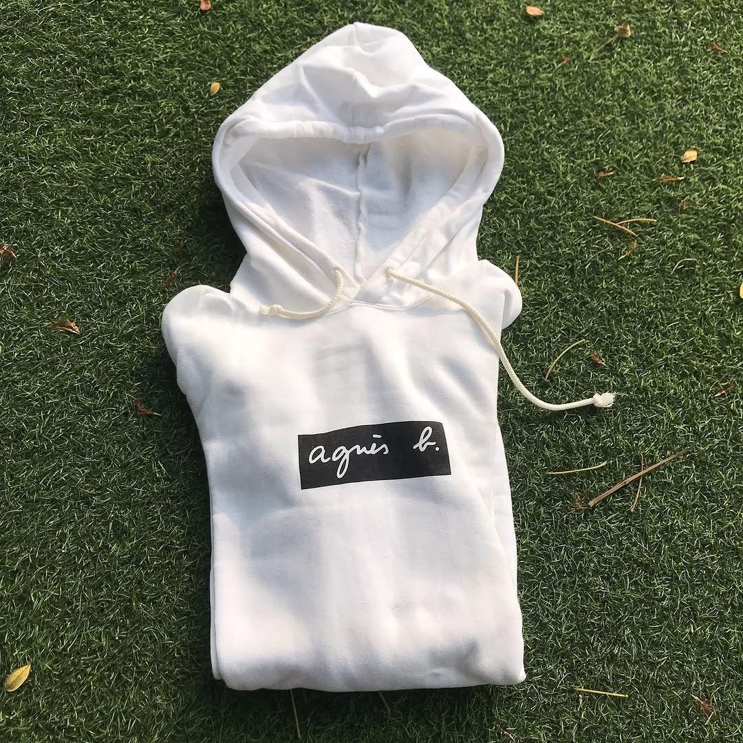 ADAM ET ROPE × Japanese Brand × agnes b. Vintage Agnes B Homme x adam et rope White Hoodie Jacket box Size US M / EU 48-50 / 2 - 5 Thumbnail