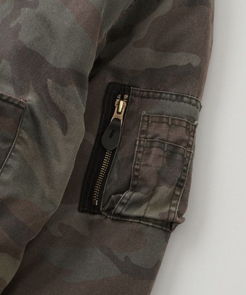 Fostex Garments FOSTEX ANTIQUE WASH DOUBLE FACE CAMO BOMBER JACKET Size US XL / EU 56 / 4 - 14 Thumbnail