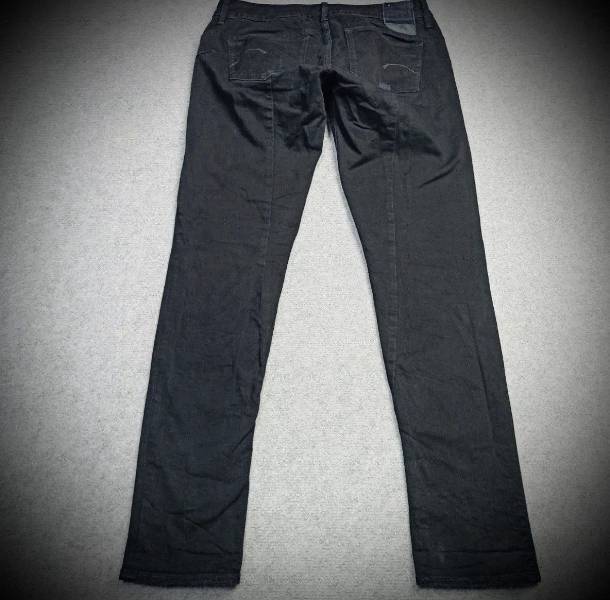 G-Star × Pharrell G-Star Raw Midge Sculpted LW Skinny Biker Jeans Blue & Black Size 31" - 2 Thumbnail