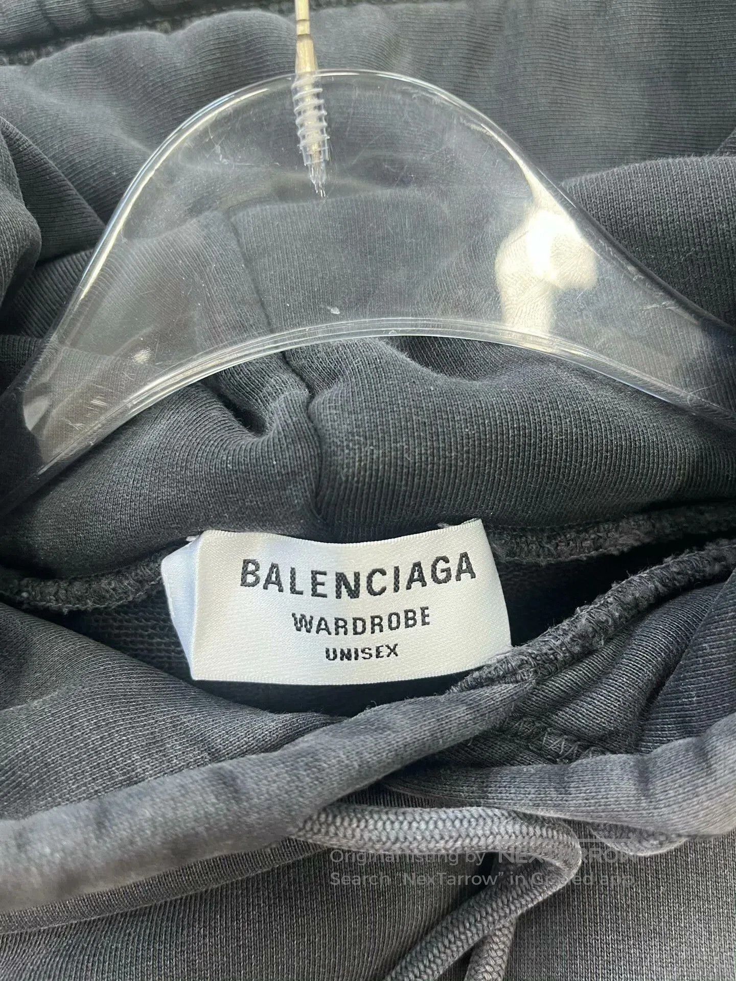 Balenciaga Balenciaga Gray Distressed Logo Hoodie. Size US M / EU 48-50 / 2 - 3 Thumbnail