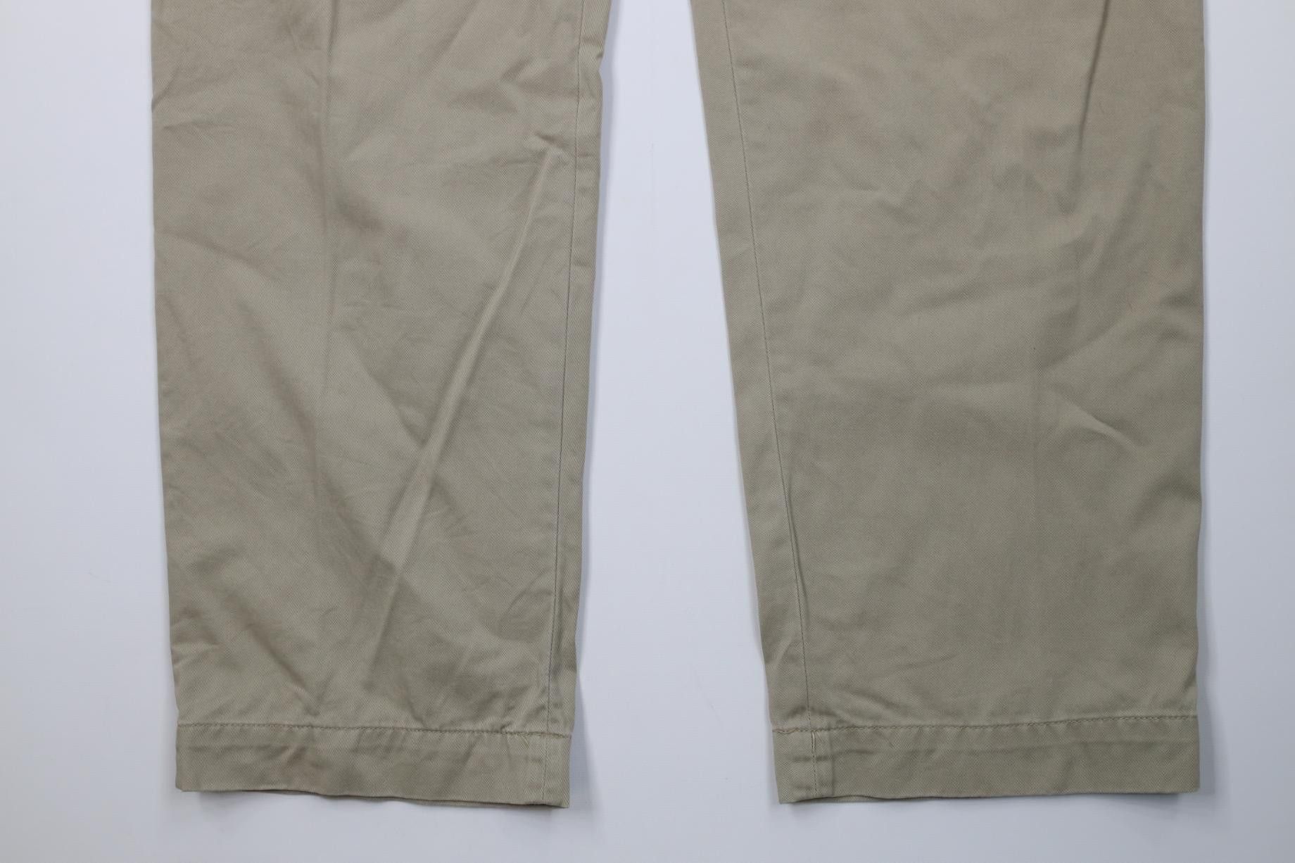 Polo Ralph Lauren Vintage 90s Ralph Lauren Ethan Wide Leg Chino Pants Beige Size US 38 / EU 54 - 4 Thumbnail