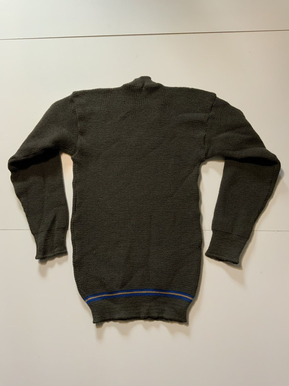 Vintage Vintage 1920s 30s 40s Wool Knit Stripe Fisherman Sweater Size US S / EU 44-46 / 1 - 2 Thumbnail