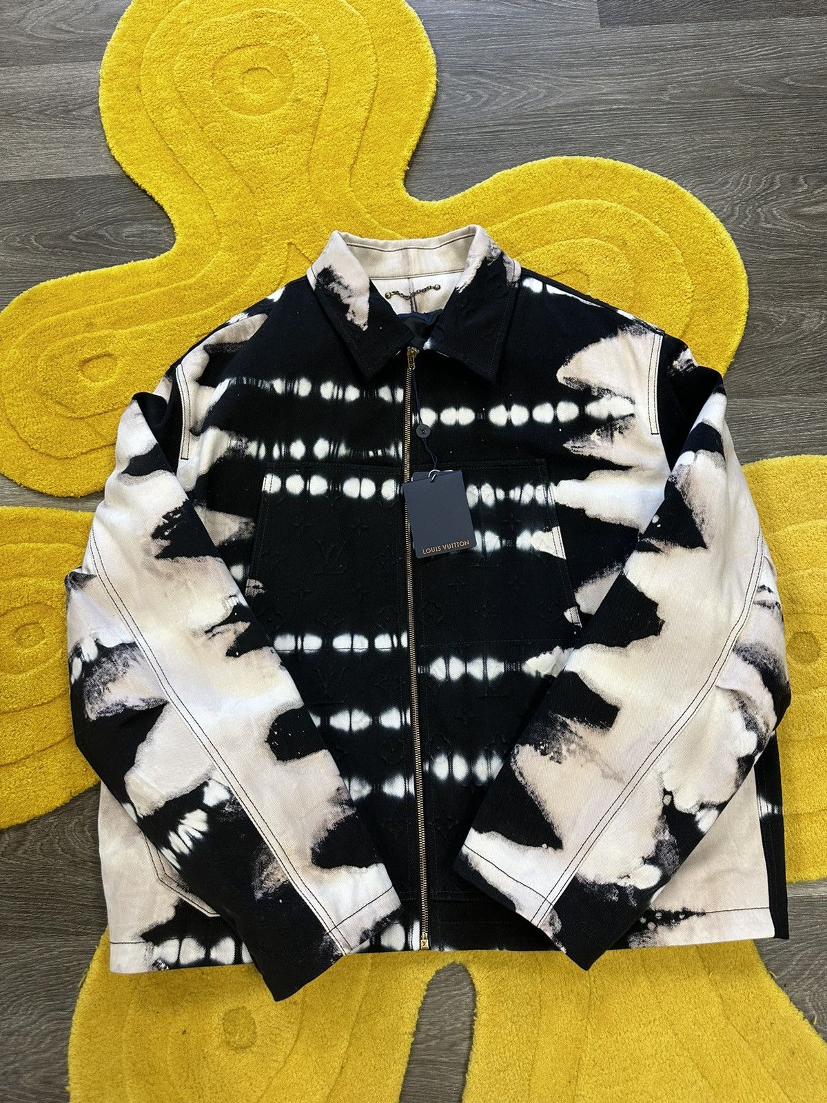 Louis Vuitton Louis Vuitton Tie Die Denim Jacket Size US XXL / EU 58 / 5 - 1 Thumbnail