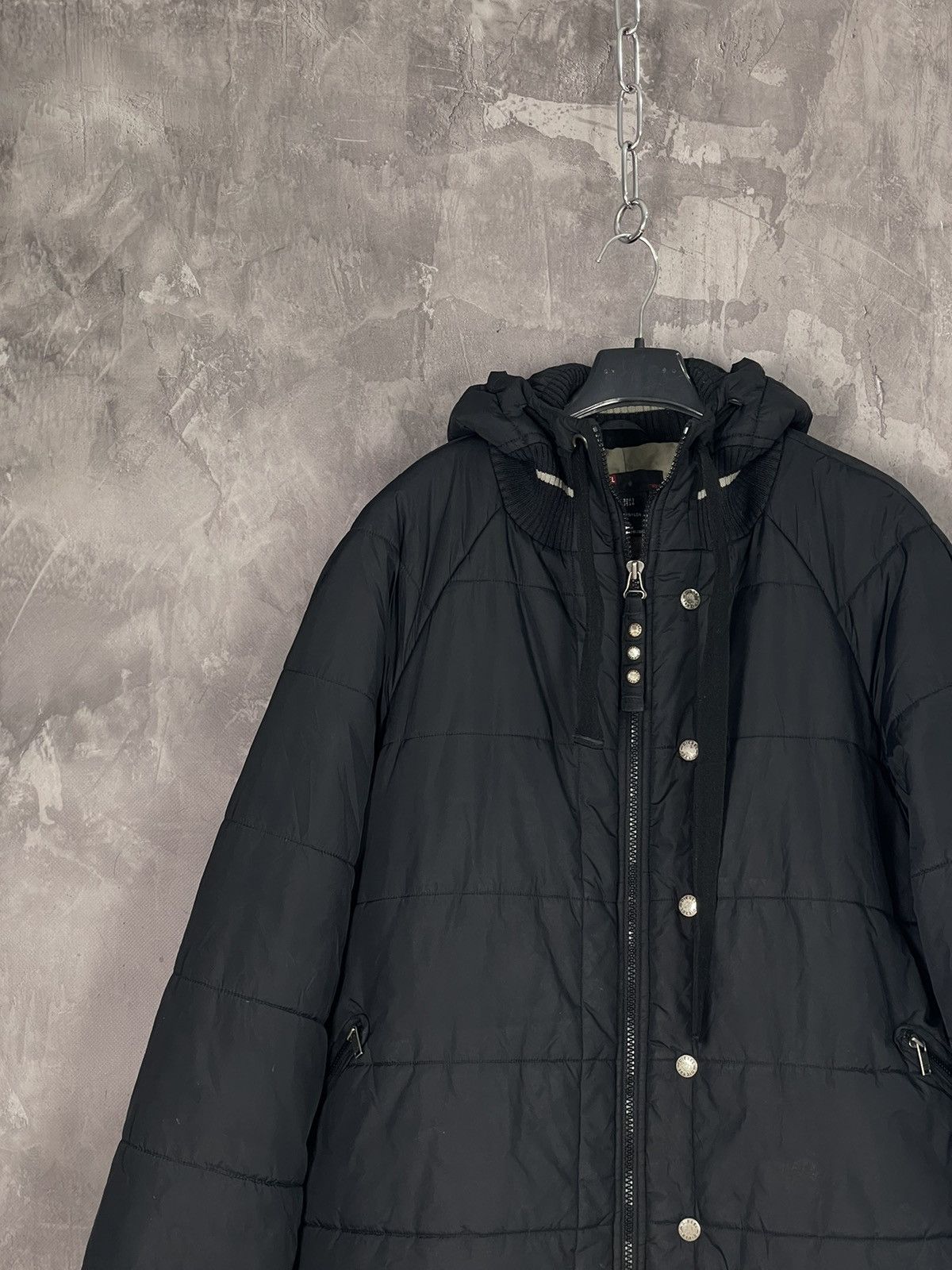 Diesel × Japanese Brand Diesel Y2K Vintage Long Puffer Avant Garde Jacket Hooded Size XL / US 12-14 / IT 48-50 - 3 Thumbnail