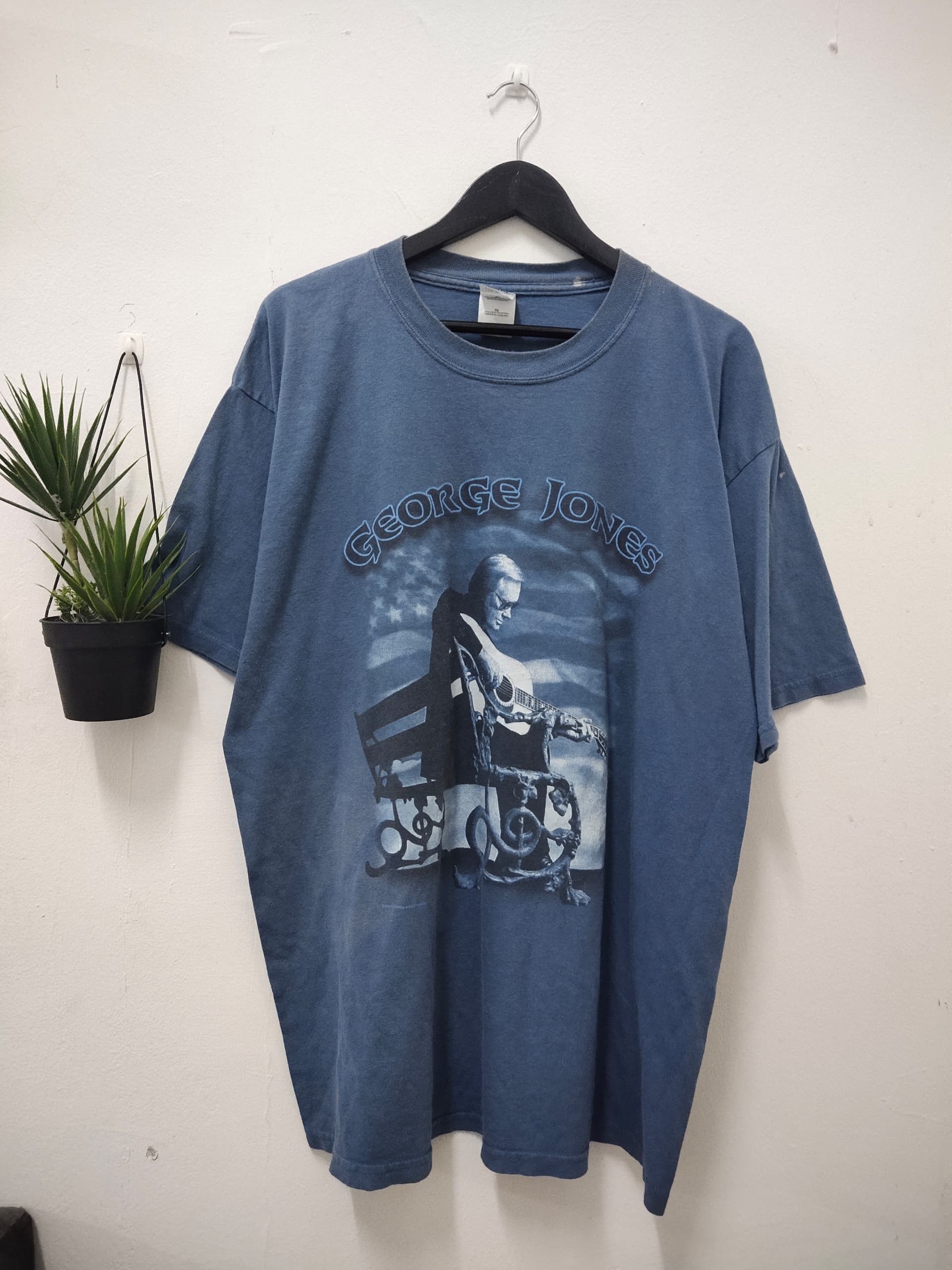 Band Tees Vintage George Jones Rock band t shirt tour Size US XL / EU 56 / 4 - 1 Thumbnail