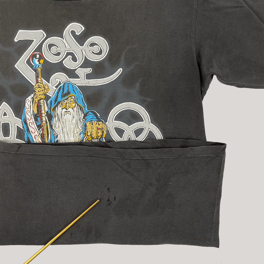Led Zeppelin × Vintage Vintage 90s Led Zeppelin Zoso Wizard Winterland Size US M / EU 48-50 / 2 - 9 Thumbnail