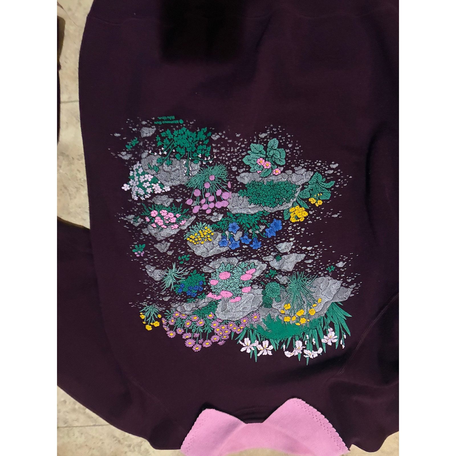 Other Vintage Morning Sun Purple Sweatshirt Hanes Large Nature Size L / US 10 / IT 46 - 3 Thumbnail