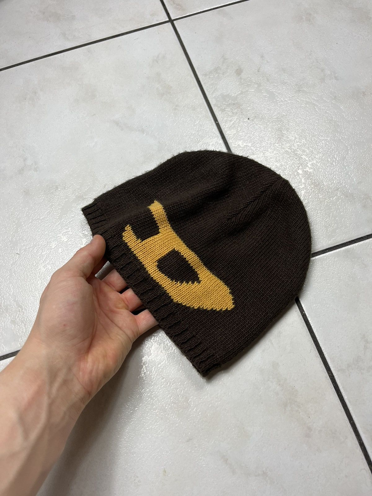 Diesel × Vintage Vintage Diesel y2k beanie knitted big logo cap hat Size ONE SIZE - 13 Thumbnail