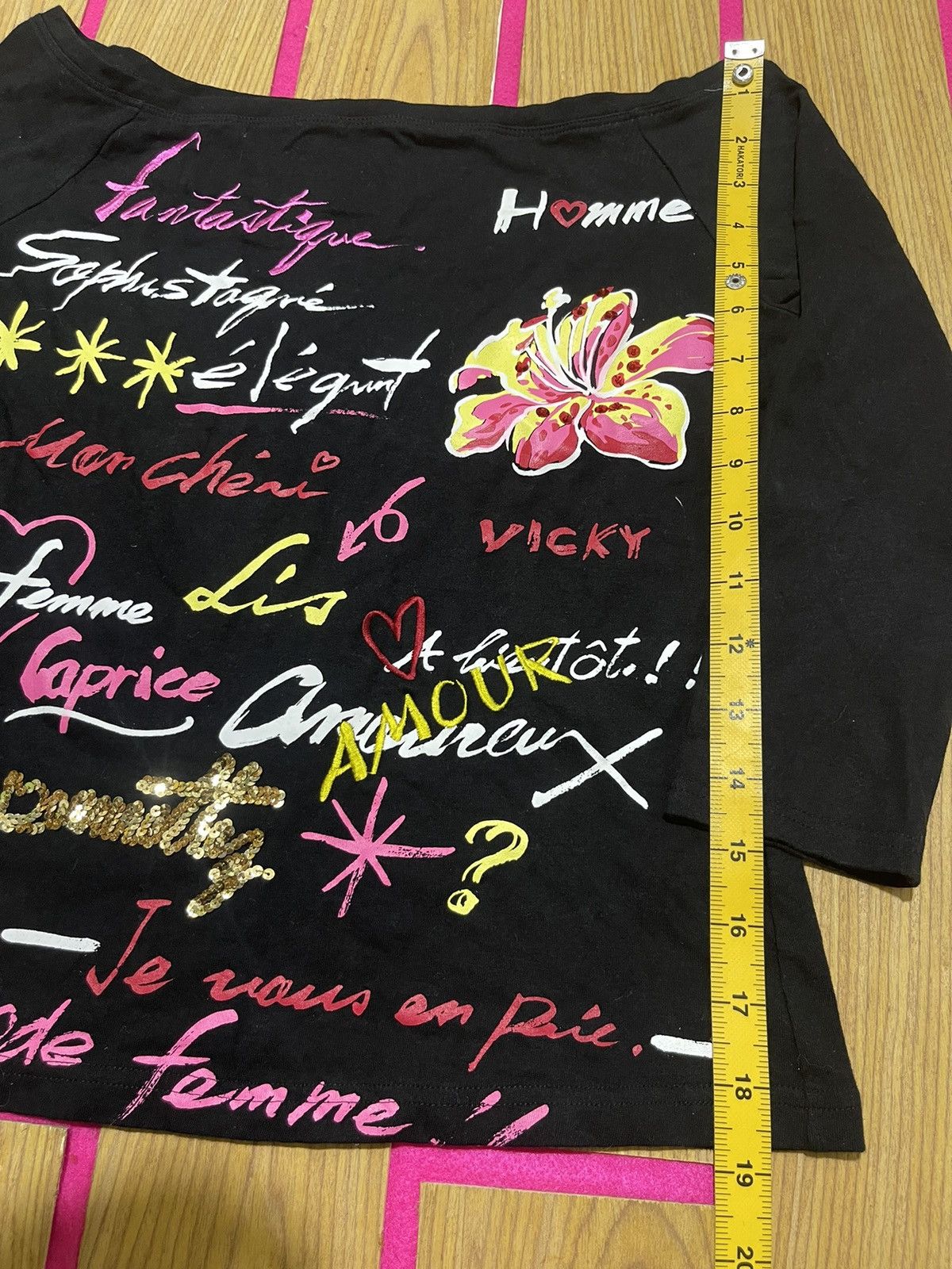 If Six Was Nine Y2K VICKY COUTURE long sleeve tshirt women Size S / US 4 / IT 40 - 8 Thumbnail