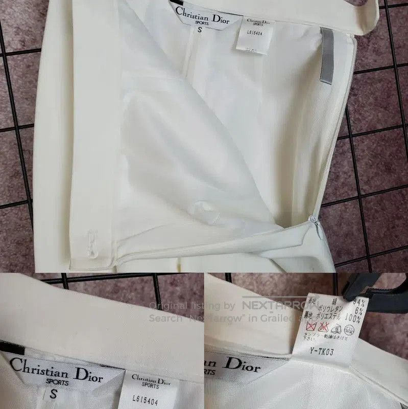 Dior Dior White Cotton Casual Pants for Women . Size 23" - 8 Thumbnail