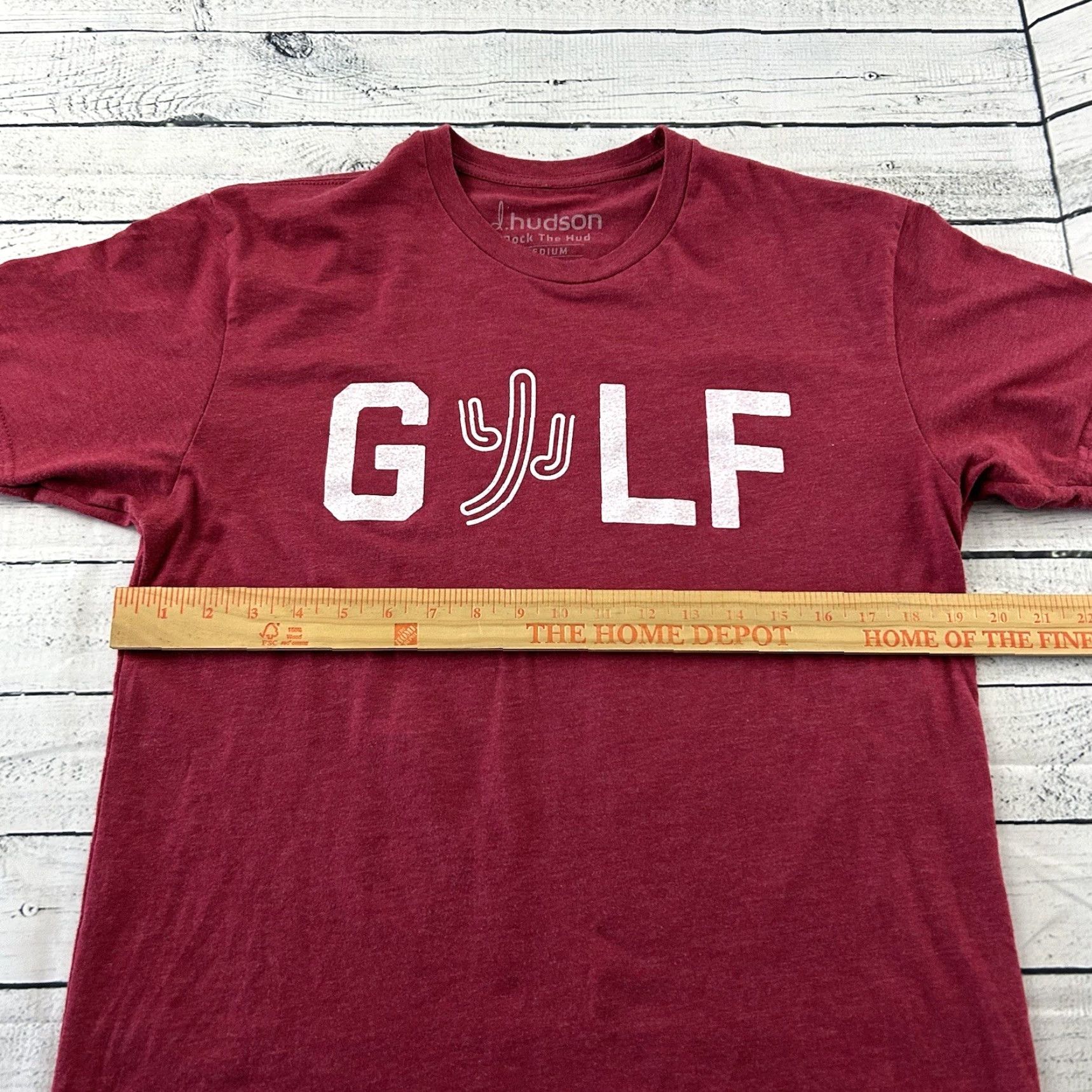 Hudson d.Hudson Dancin Cactus Short Sleeve T Shirt Men's M Red Maroon Shirt Mens M Short Sleeve T-Shirt Size US M / EU 48-50 / 2 - 4 Thumbnail