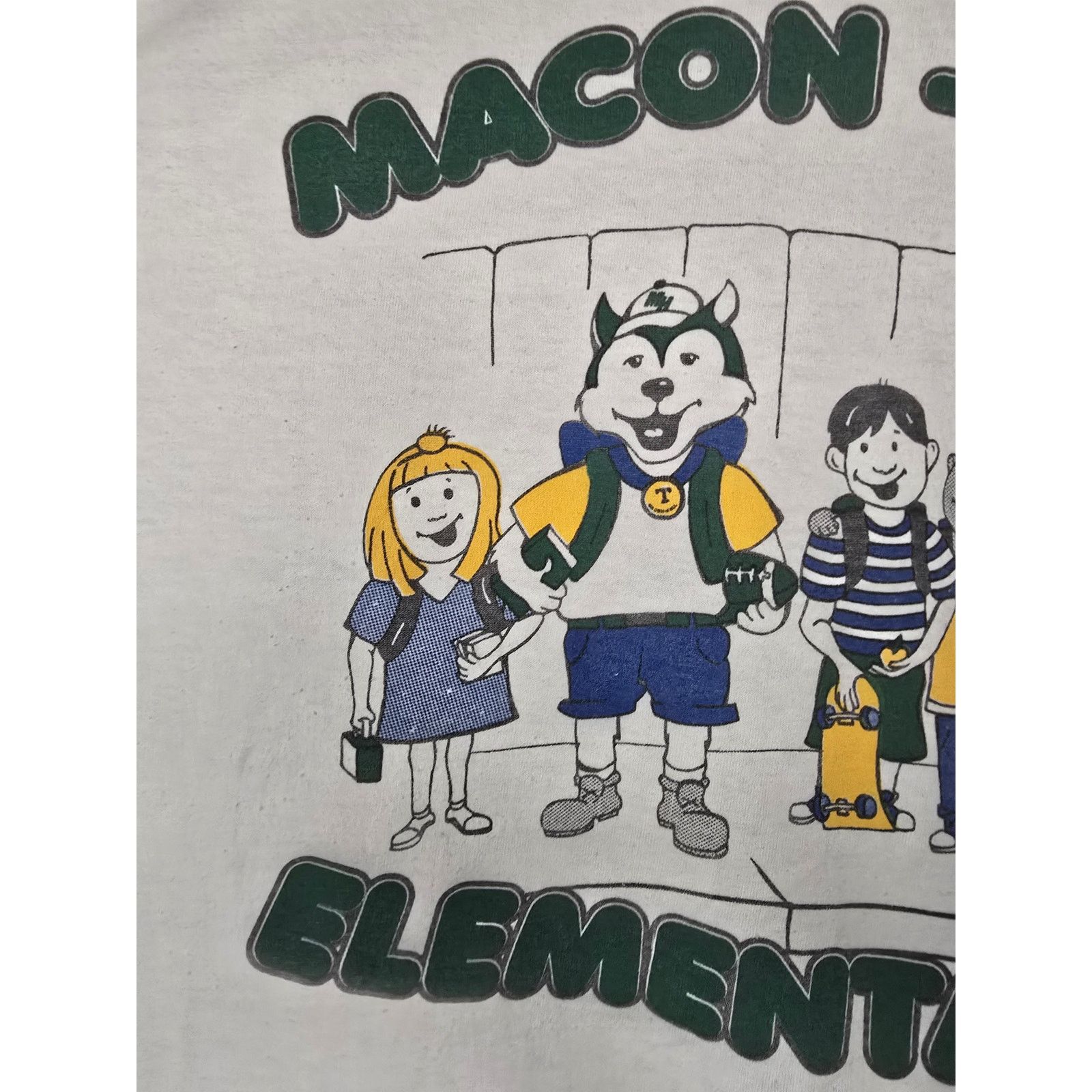 Other Vintage Elementary School Shirt Macon Hall 2XL White Tee Size US XXL / EU 58 / 5 - 4 Thumbnail