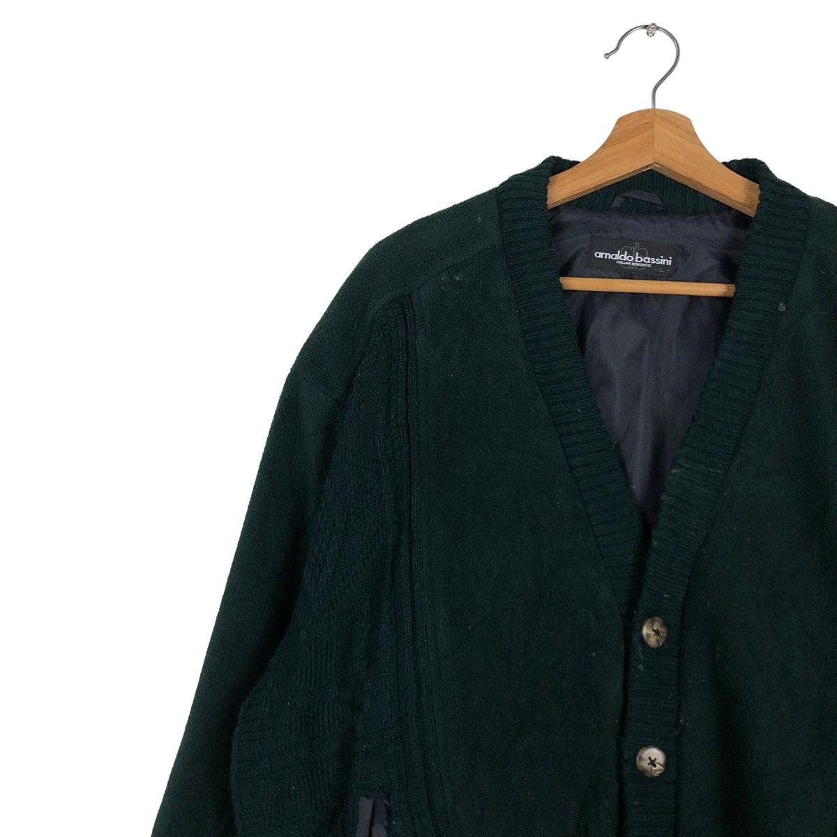 Japanese Brand 🔥VINTAGE BOMBER JACKET WOOL ARNALDO BASSINI ISSEY MIYAKE Size US L / EU 52-54 / 3 - 7 Thumbnail