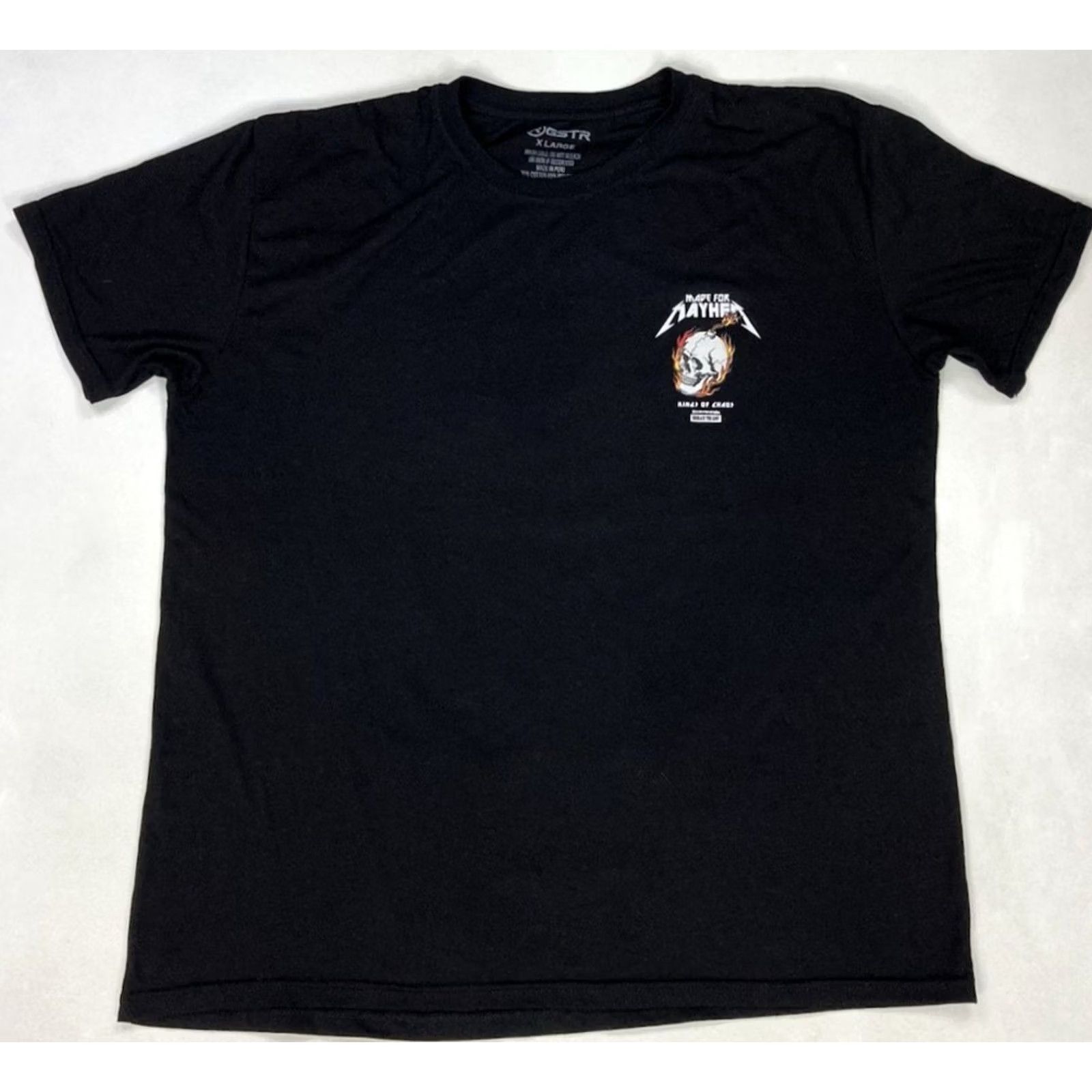 Vintage GSTR Skull Graphic T-shirt Men XL Black Shirt Regular Crew Neck Short Sleeve Size US XL / EU 56 / 4 - 3 Thumbnail