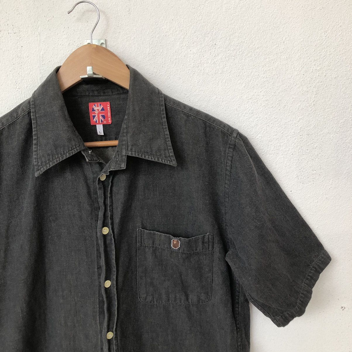 Bape × Japanese Brand × Nigo A Bathing Ape Button Collar Shirt Size US L / EU 52-54 / 3 - 2 Thumbnail
