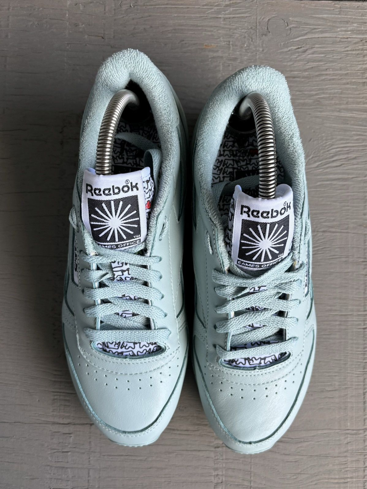 Other × Reebok Reebok x Eames Office Elephant Classic Leather Mint Sneakers Size US 7 / EU 40 - 3 Thumbnail
