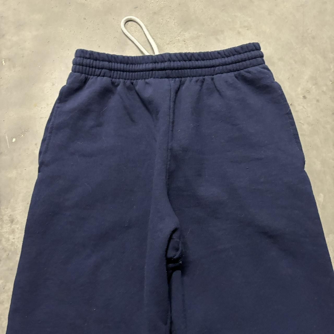 Japanese Brand × Vintage Crazy Vintage Y2K/2000s Navy Blue Comfy Essential Sweatpants! Size US 28 / EU 44 - 4 Thumbnail