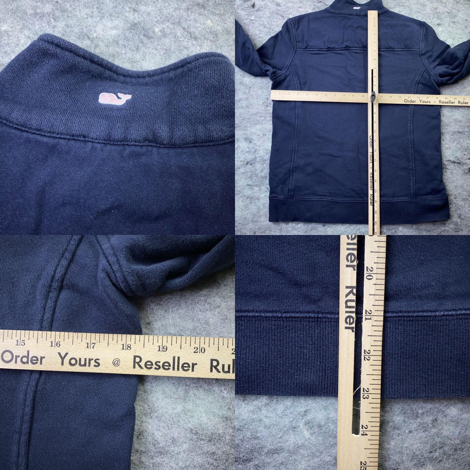 Vineyard Vines Vineyard Vines Womens Pullover Small Blue Martha's Vineyards Zip Up Sweatshirt Size S / US 4 / IT 40 - 8 Thumbnail