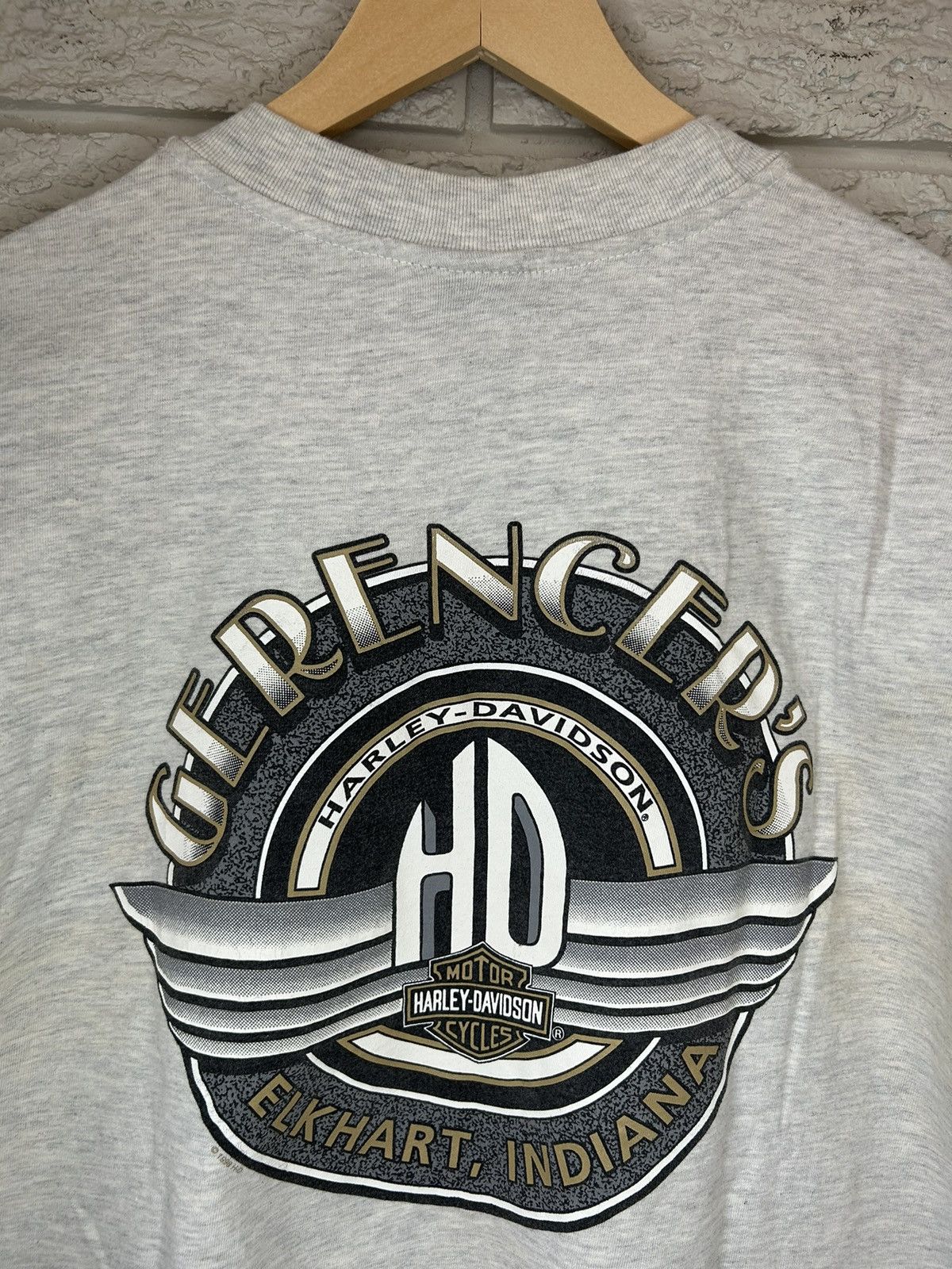 Harley Davidson × Vintage Vintage 90s Harley Davidson American Eagle T Shirt Size US M / EU 48-50 / 2 - 8 Thumbnail