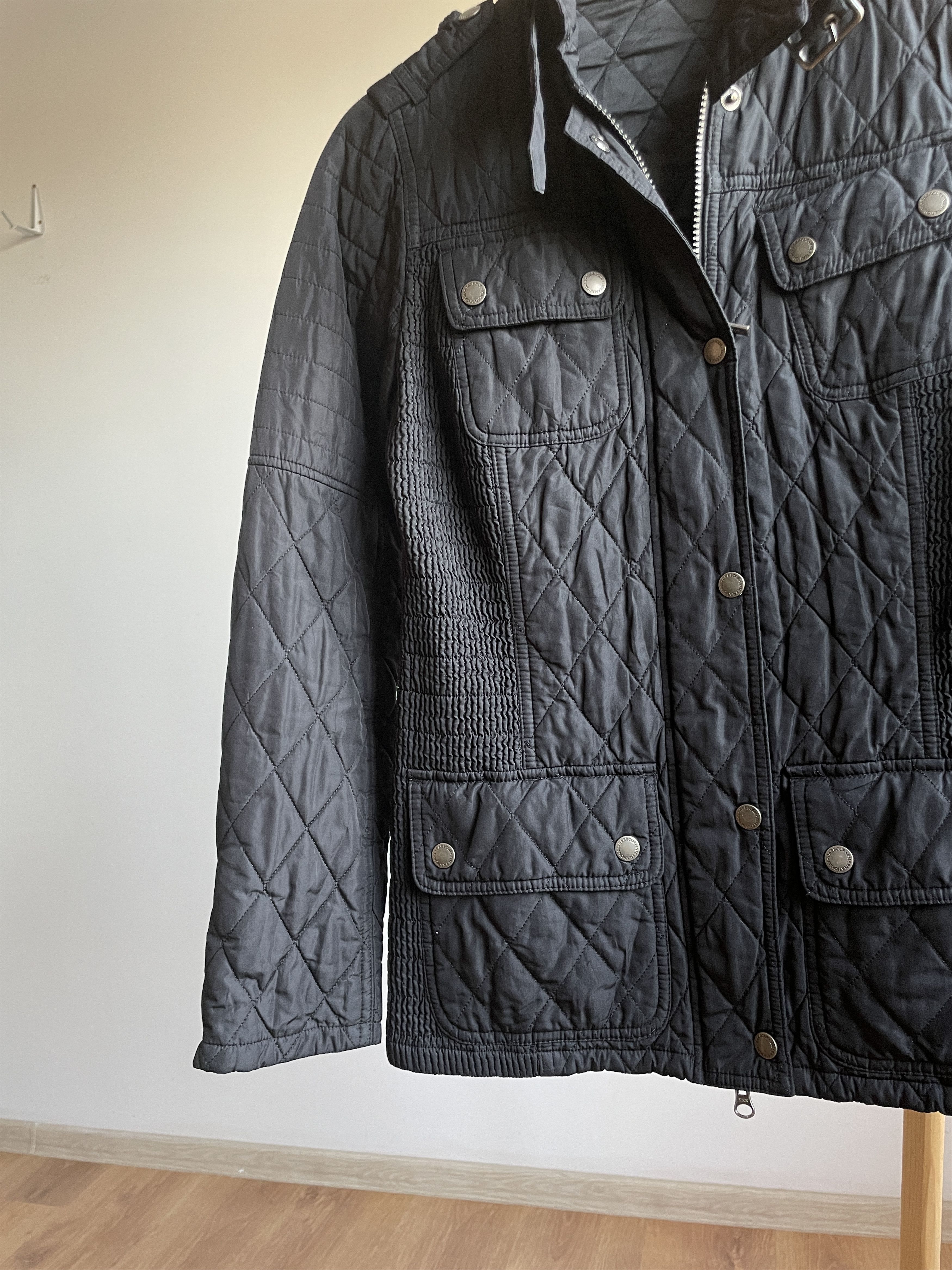 Barbour Barbour International Womens Fireblade Ribbed Quilted Jacket Size M / US 6-8 / IT 42-44 - 6 Thumbnail