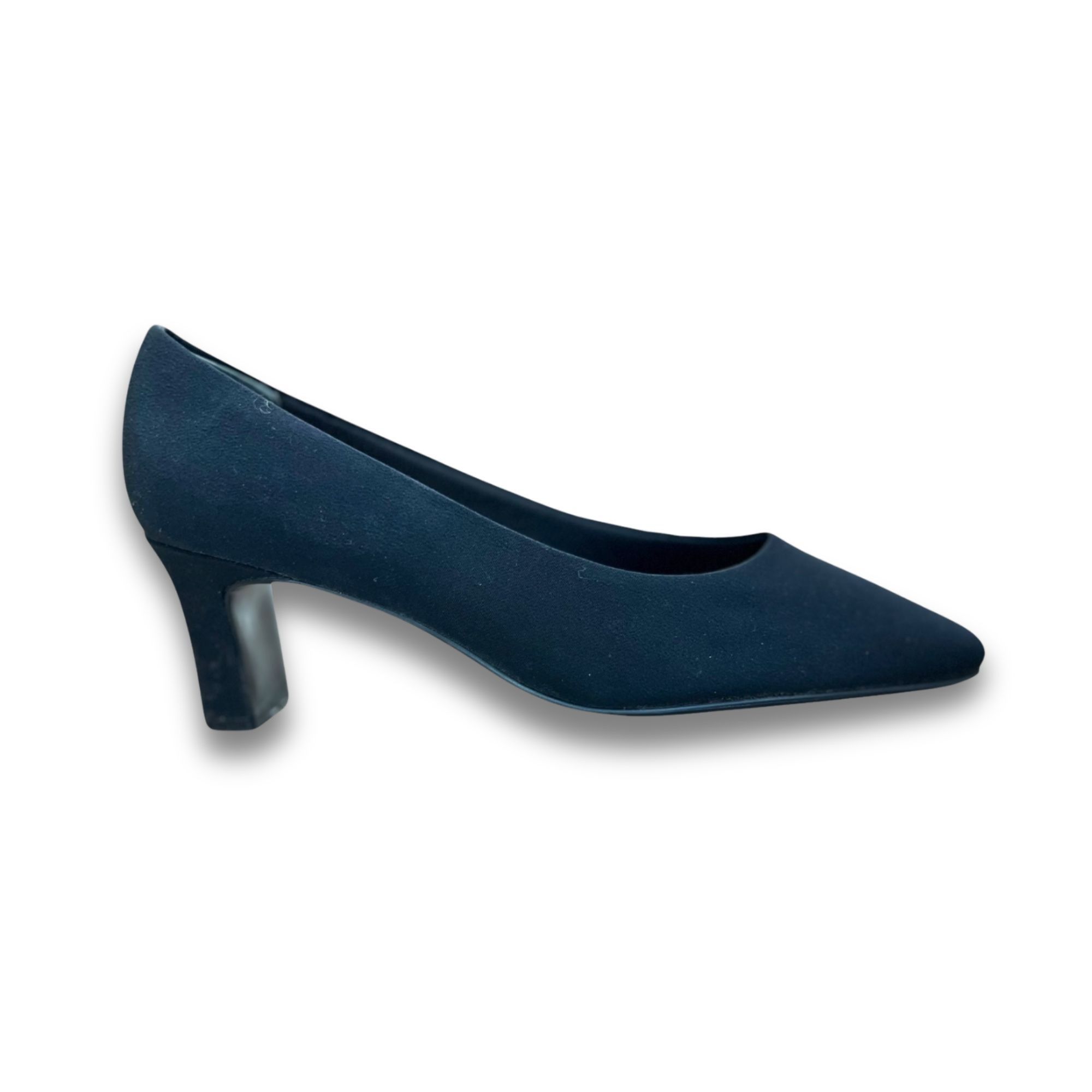 Nordstrom Nordstrom Glow 2" Black Heels Size 8 Elegant Square-Toe Pump Size US 8 / IT 38 - 5 Thumbnail