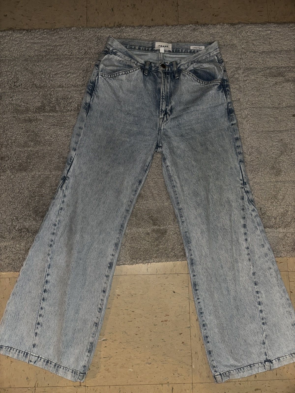 Frame FRAME Le Baggy Palazzo Jeans size 25 Women Size 25" / US 0 / IT 36 - 2 Thumbnail