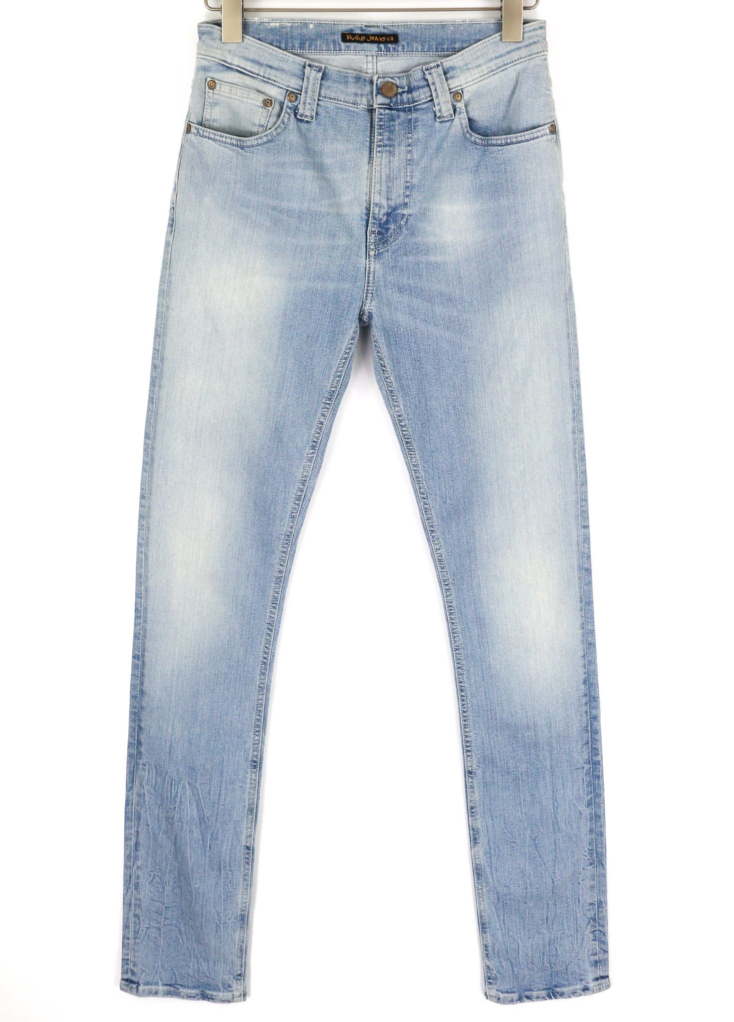 Nudie Jeans HIGH KAI W29/L34 Light Bleached Indigo Zip Washed 81929 Size US 29 - 1 Thumbnail