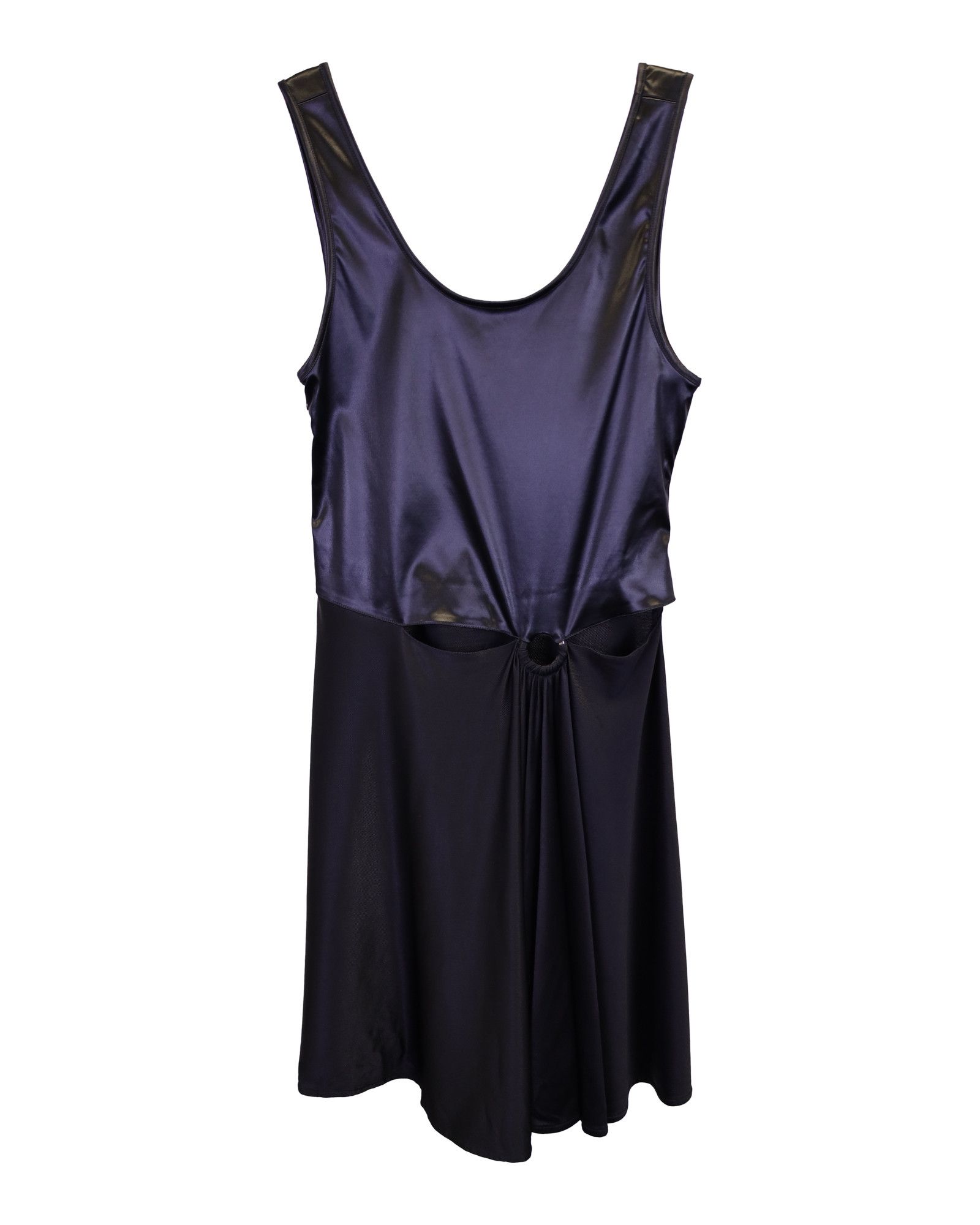 Paco Rabanne Paco Rabanne Scoop Neck Mini Dress in Black Viscose Size XS / US 0-2 / IT 36-38 - 1 Thumbnail