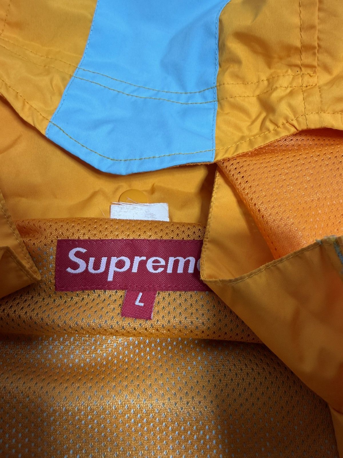 Supreme Hi-Vis Taped Seam Jacket & Team '94 windbreaker jacket Size US L / EU 52-54 / 3 - 3 Thumbnail
