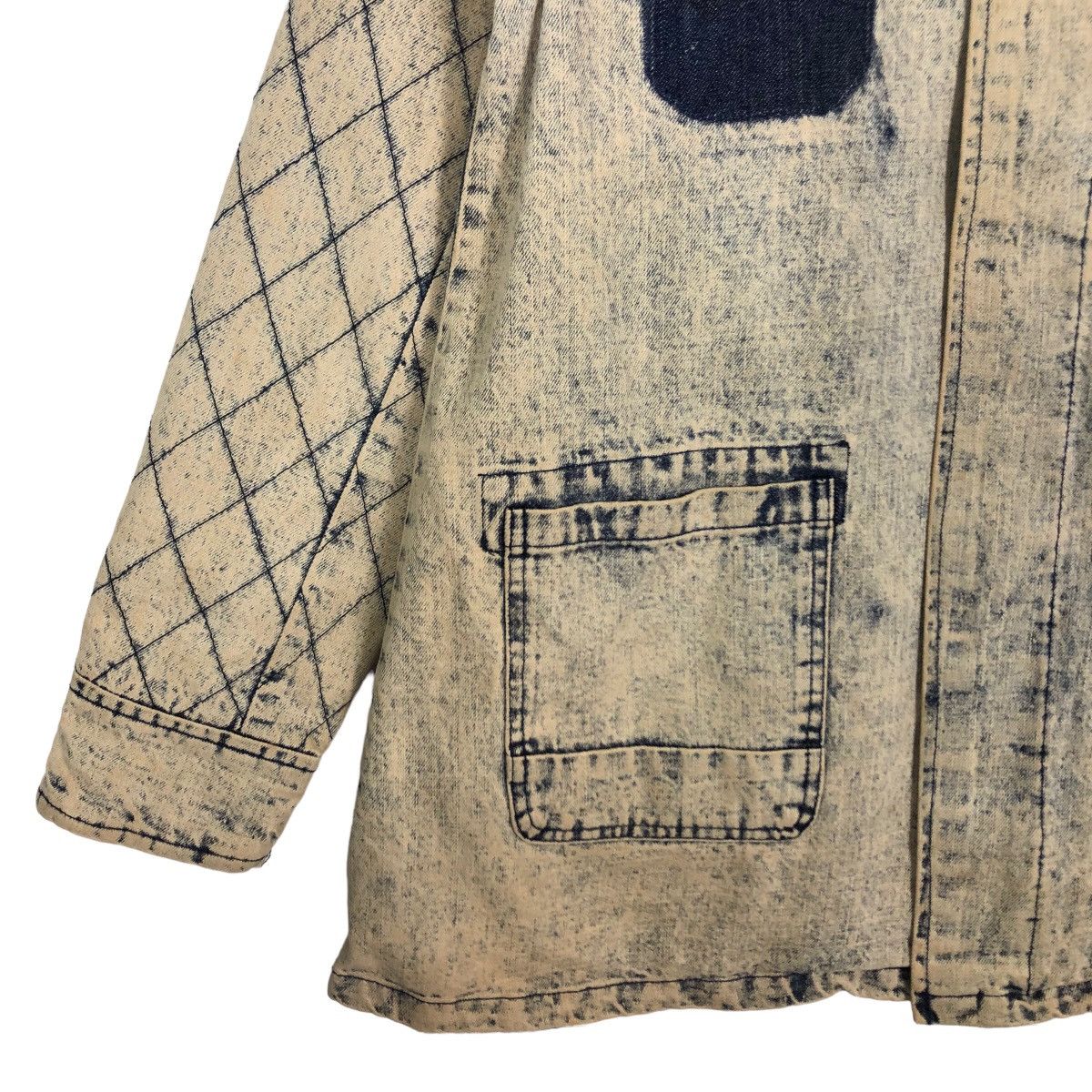 Japanese Brand 🔥Acid Wash Denim Jacket Design Mink Fur Lining Winter Size US M / EU 48-50 / 2 - 3 Thumbnail