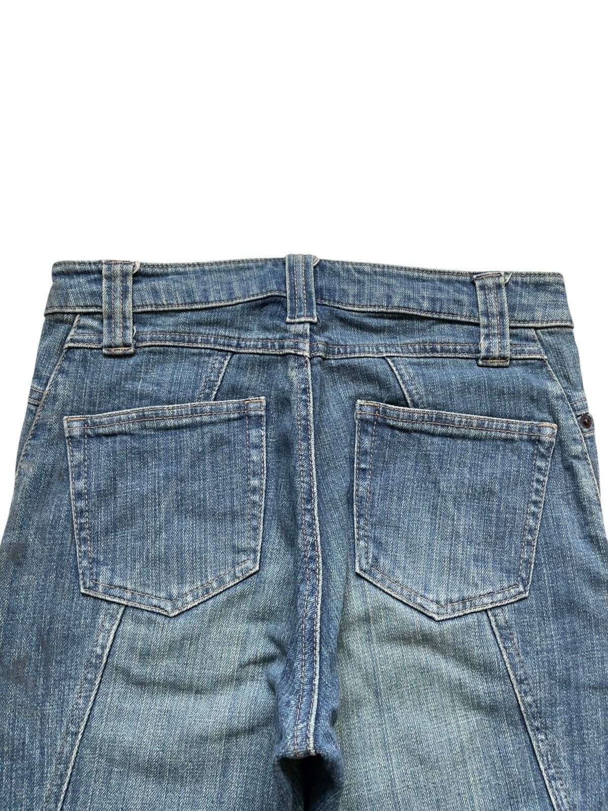 Japanese Brand Vintage Japanese Brand Distressed Flare Bell Bottom Jeans Size 28" / US 6 / IT 42 - 8 Thumbnail