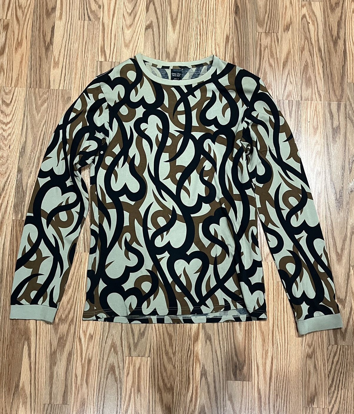 Number (N)ine Number Nine tribal hearts long sleeve | Grailed