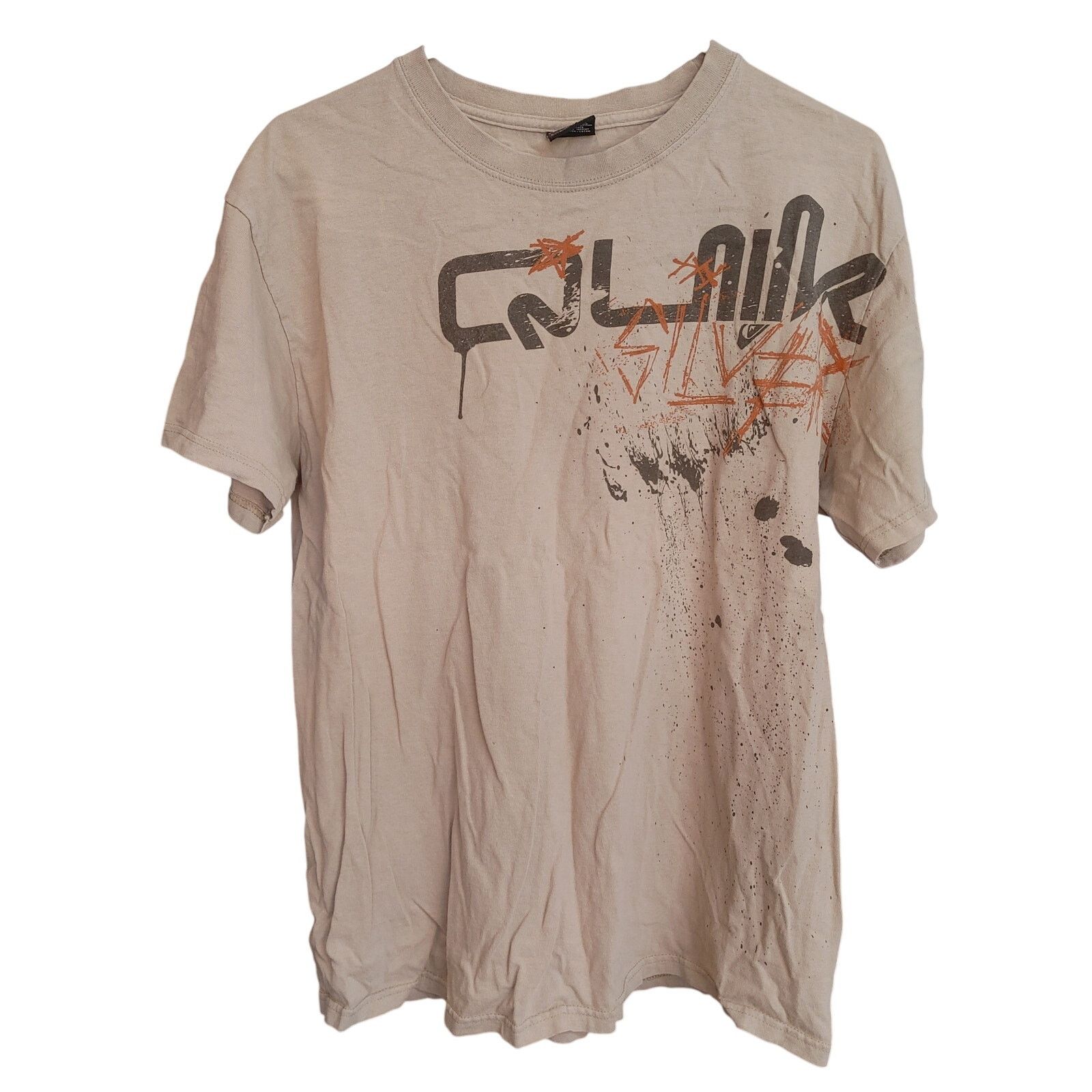 Quicksilver Quicksilver Men's LG Beige Short Sleeve Graphic Skate Tee Size US L / EU 52-54 / 3 - 1 Thumbnail