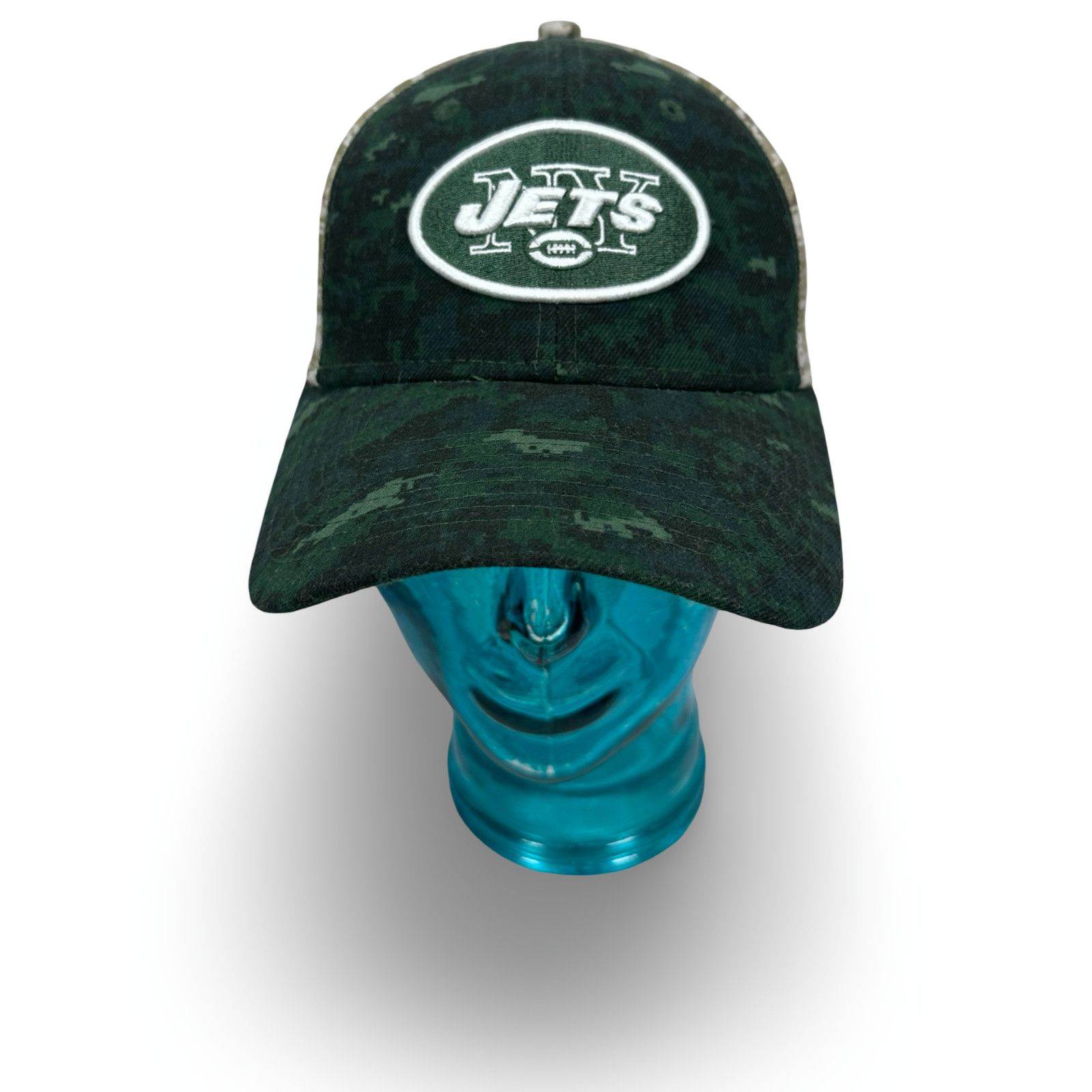 New Era New Era 39THIRTY NY Jets Flexfit Fitted Hat S/XS Green Camo Size ONE SIZE - 1 Thumbnail