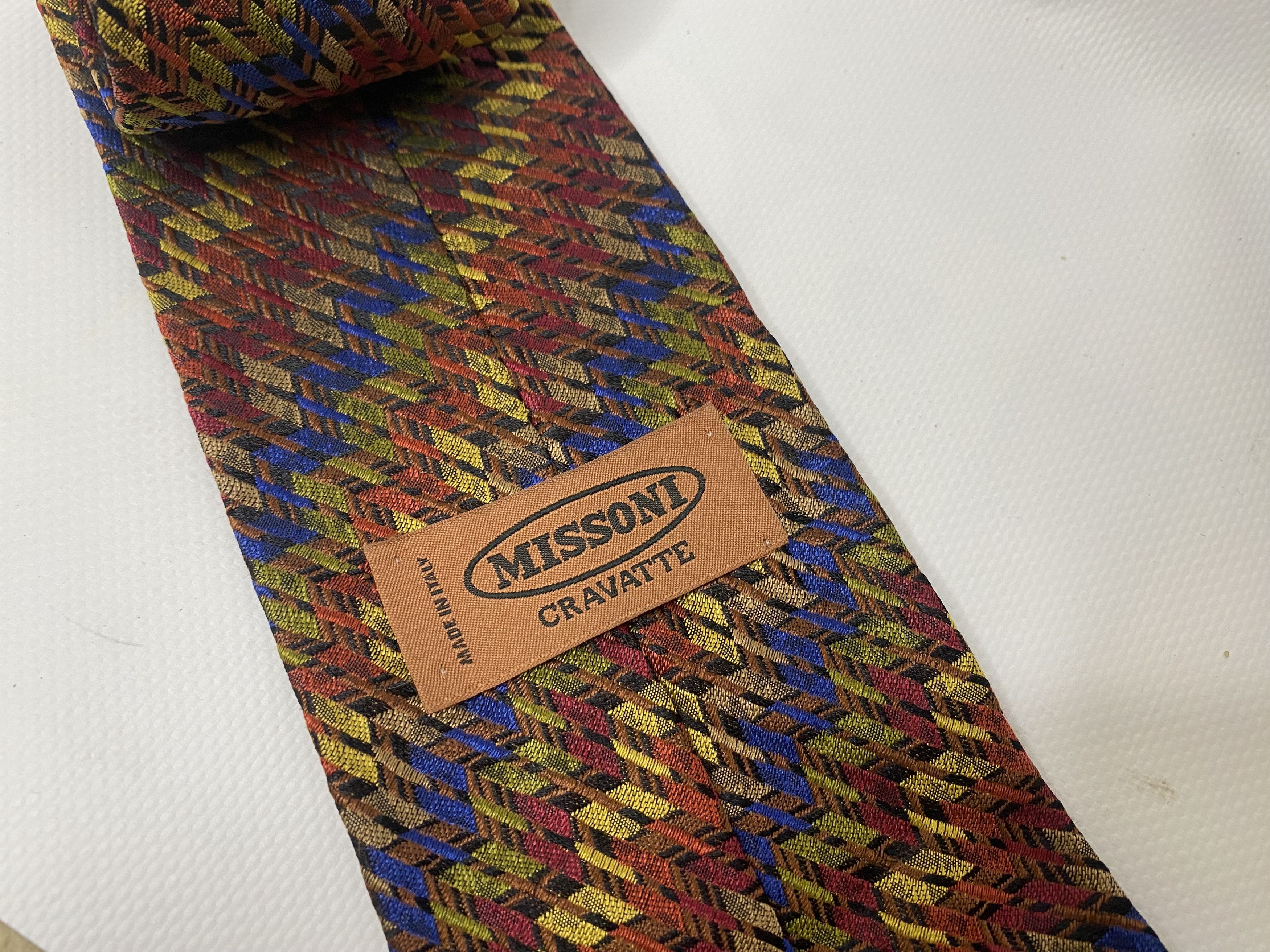 Missoni × Vintage VINTAGE MISSONI CRAVATTE SILK TIE STRIPES PATTERN MADE ITALY Size ONE SIZE - 4 Thumbnail