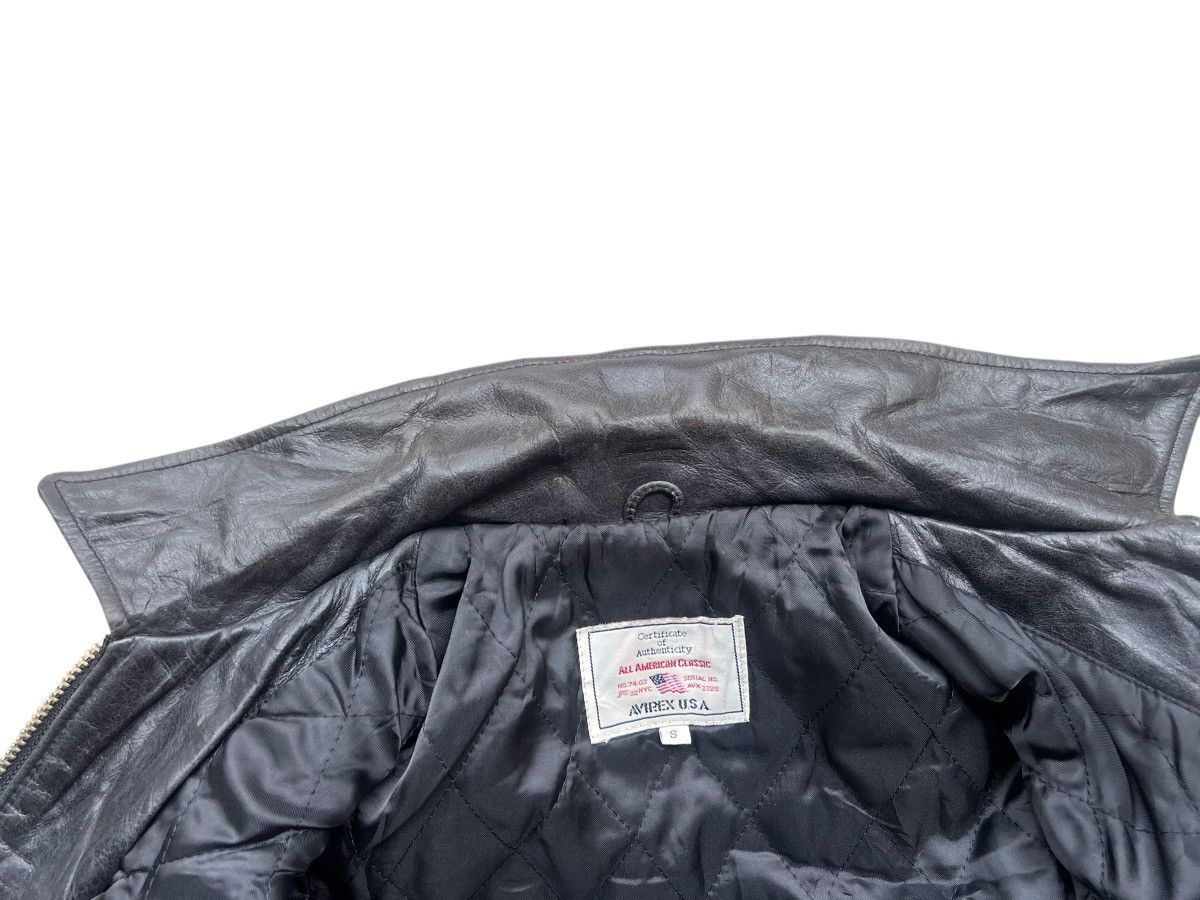 Avirex Vintage 2000s Y2K Avirex Cowhide Leather Sports Jacket Size US S / EU 44-46 / 1 - 13 Thumbnail