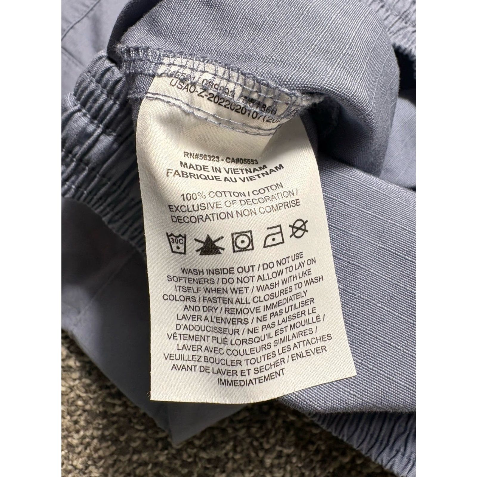 Nike Nike Pants Mens Small Blue Woven Cargo Ripstop Snap Pockets DX0613 Cutoff RW Hem Cargo Pocket Elastic Waist Pockets Mens Blue Nike Size US 29 - 7 Thumbnail